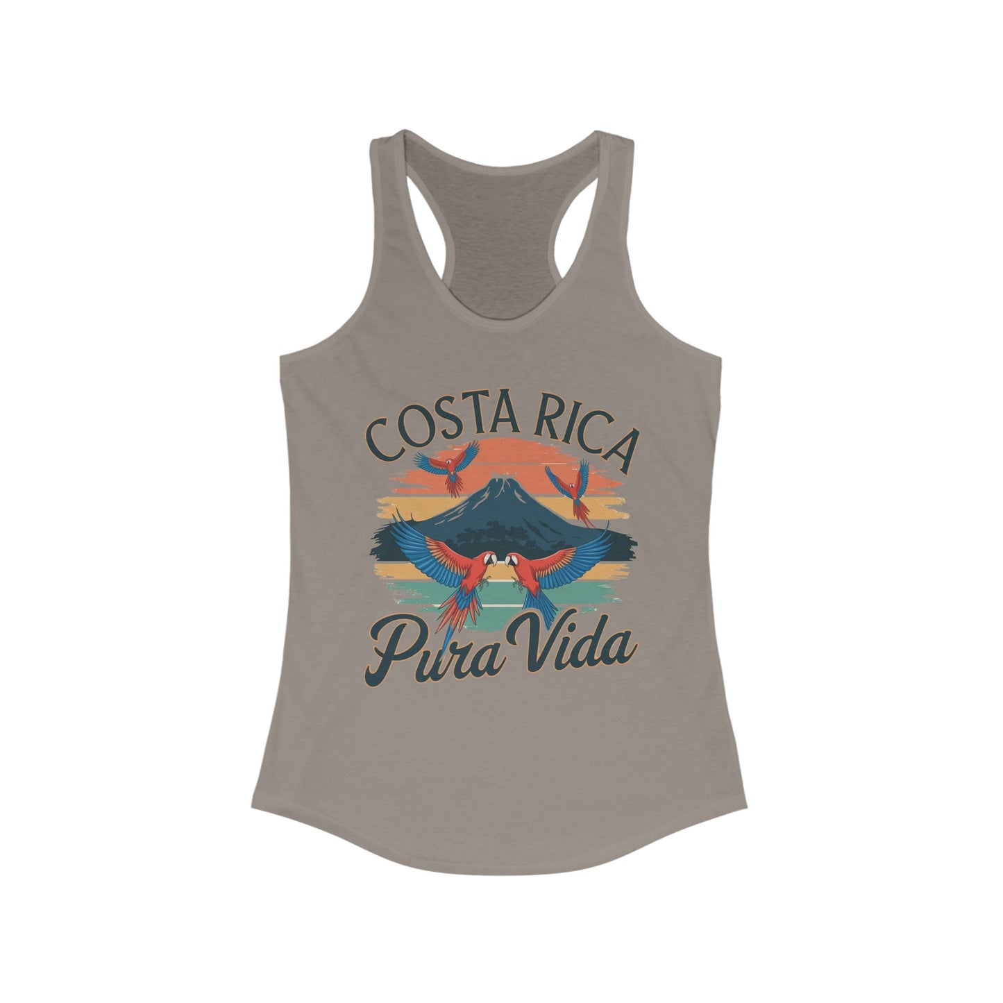"Costa Rica Pura Vida" Women's Ideal Racerback Tank