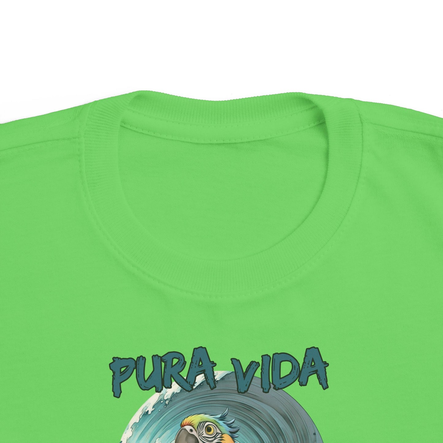 Pura Vida Surfing Macaw Toddler's Fine Jersey Tee