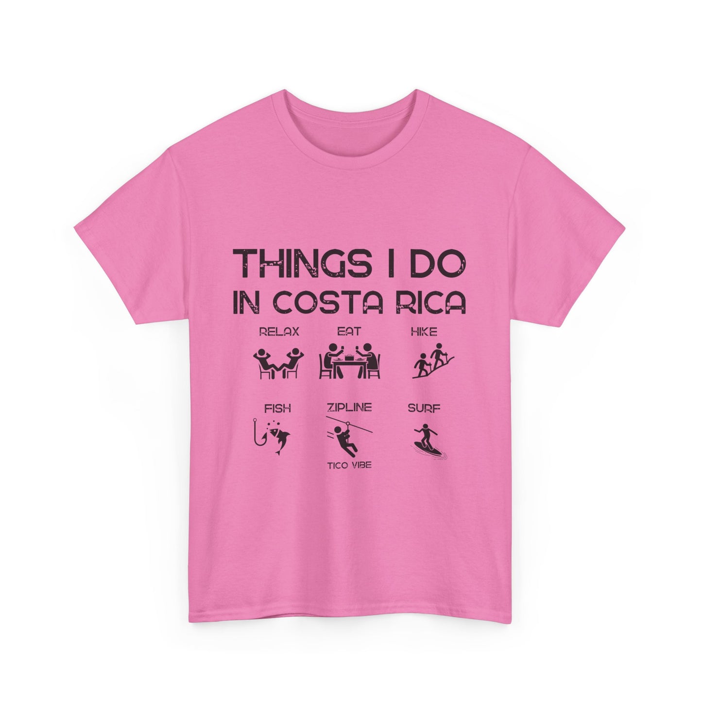 "Things I do in Costa Rica" Unisex Heavy Cotton Tee