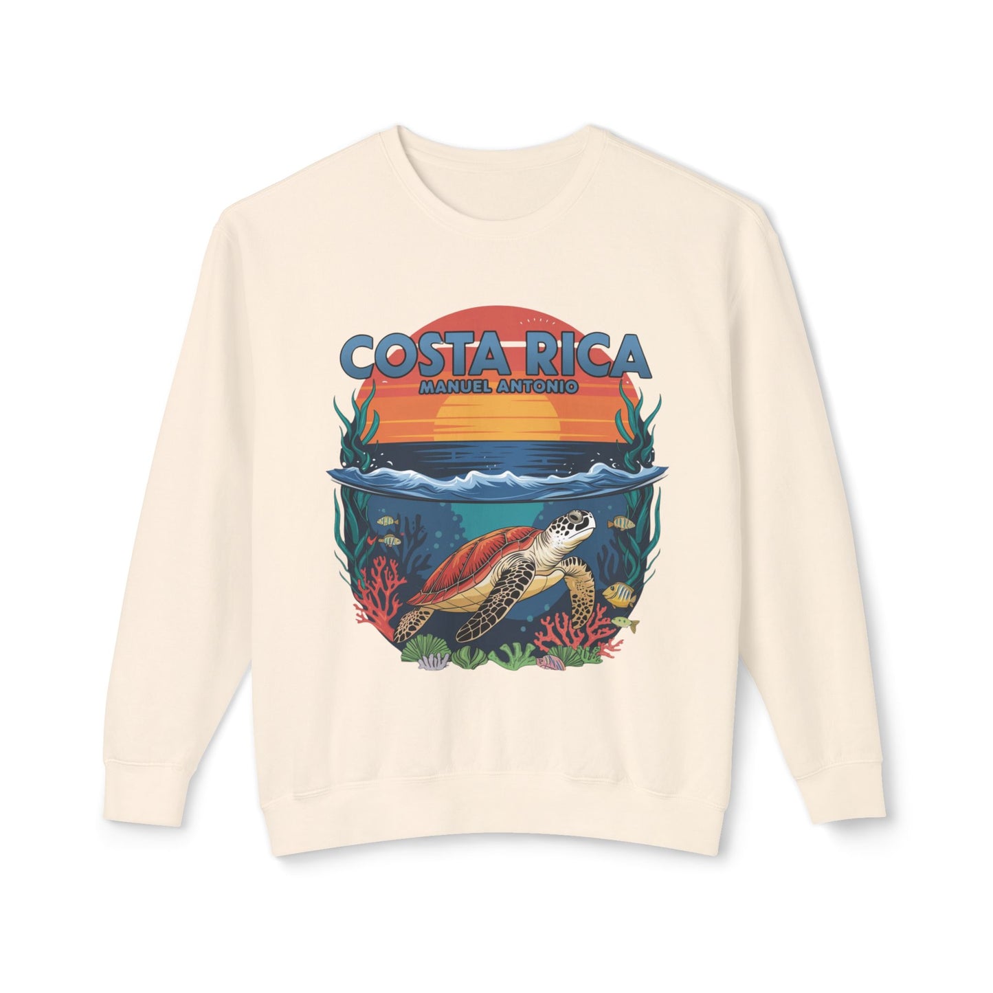 Manuel Antonio Unisex Lightweight Crewneck Sweatshirt – Costa Rica Inspired Comfort