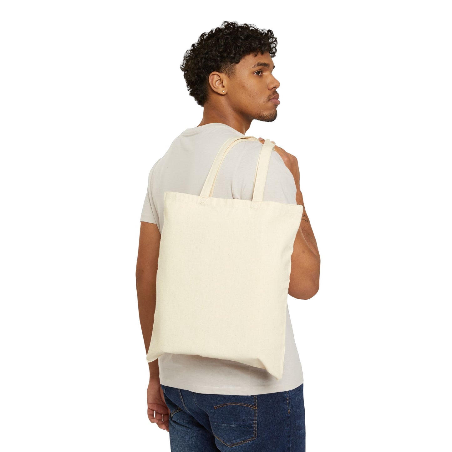 "Baecation Mode" Cotton Canvas Tote Bag