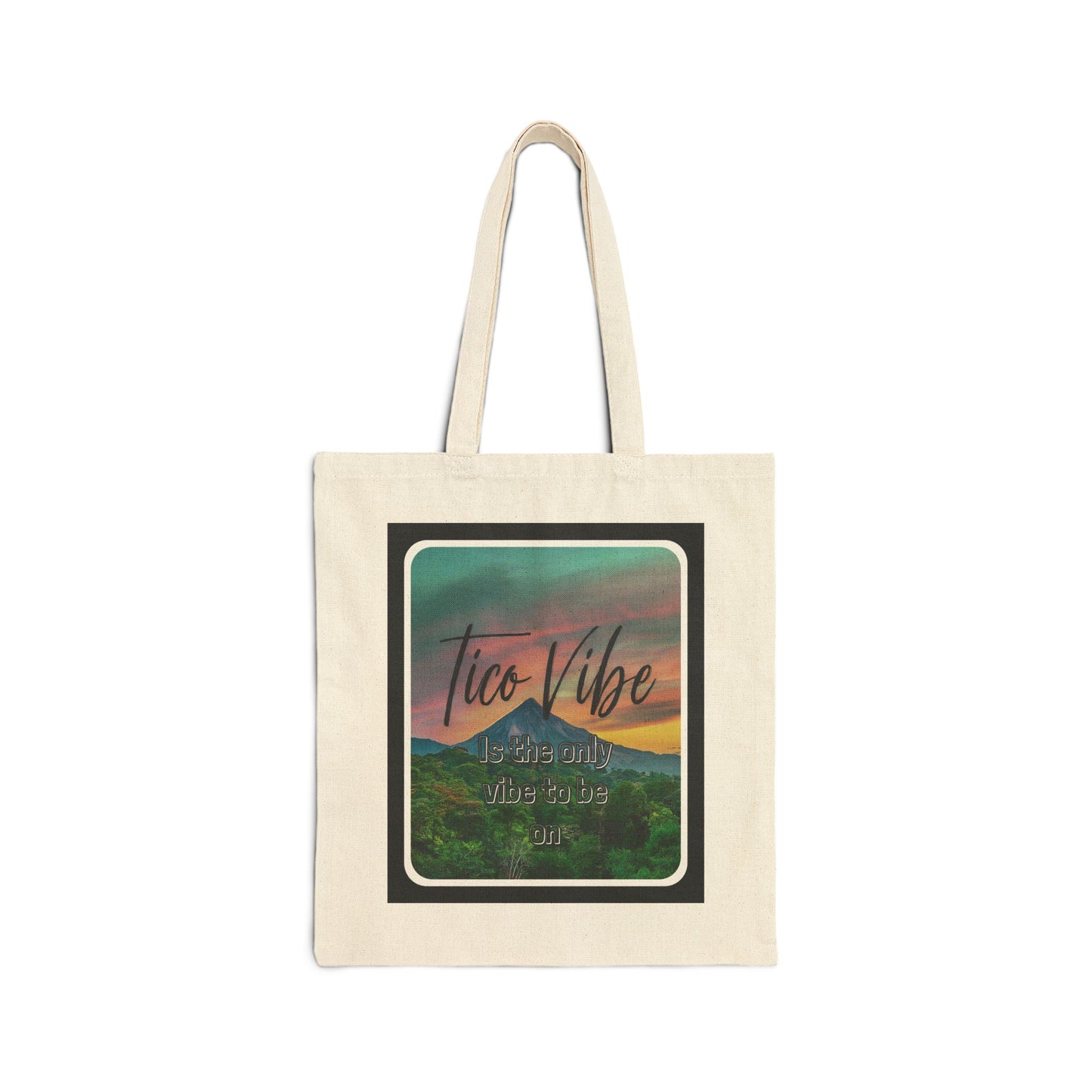 "Tico Vibe" Cotton Canvas Tote Bag