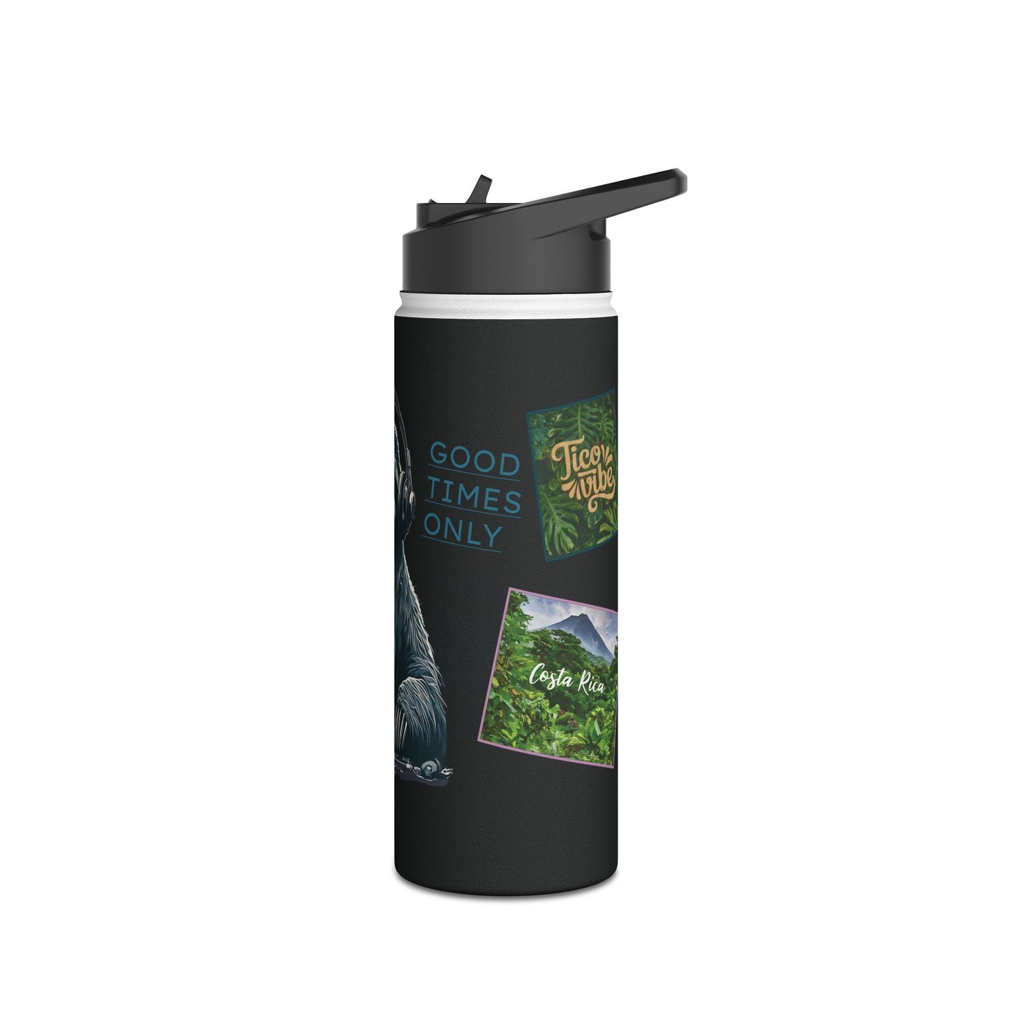 DJ Sloth Vibes – Good Times Only Stainless Steel Water Bottle