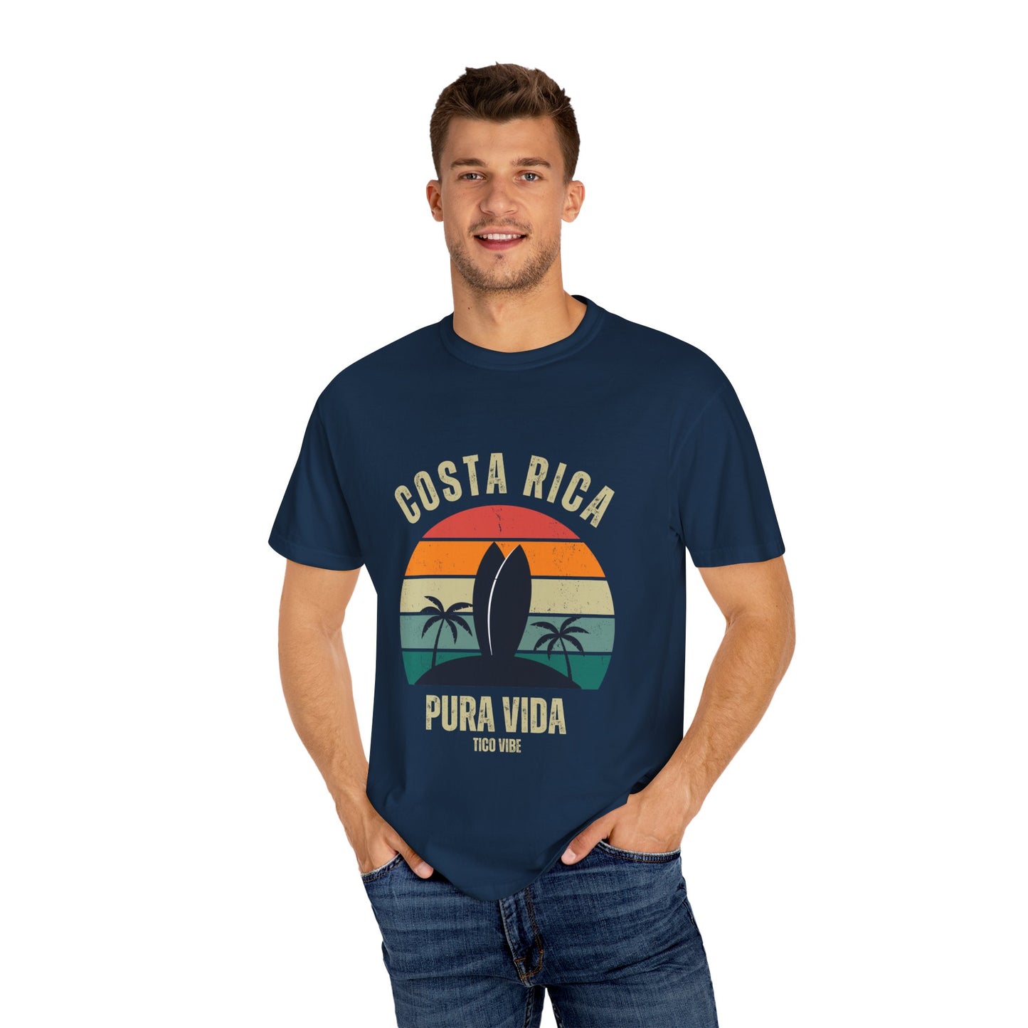 "Costa Rica PV" Unisex Garment-Dyed T-shirt