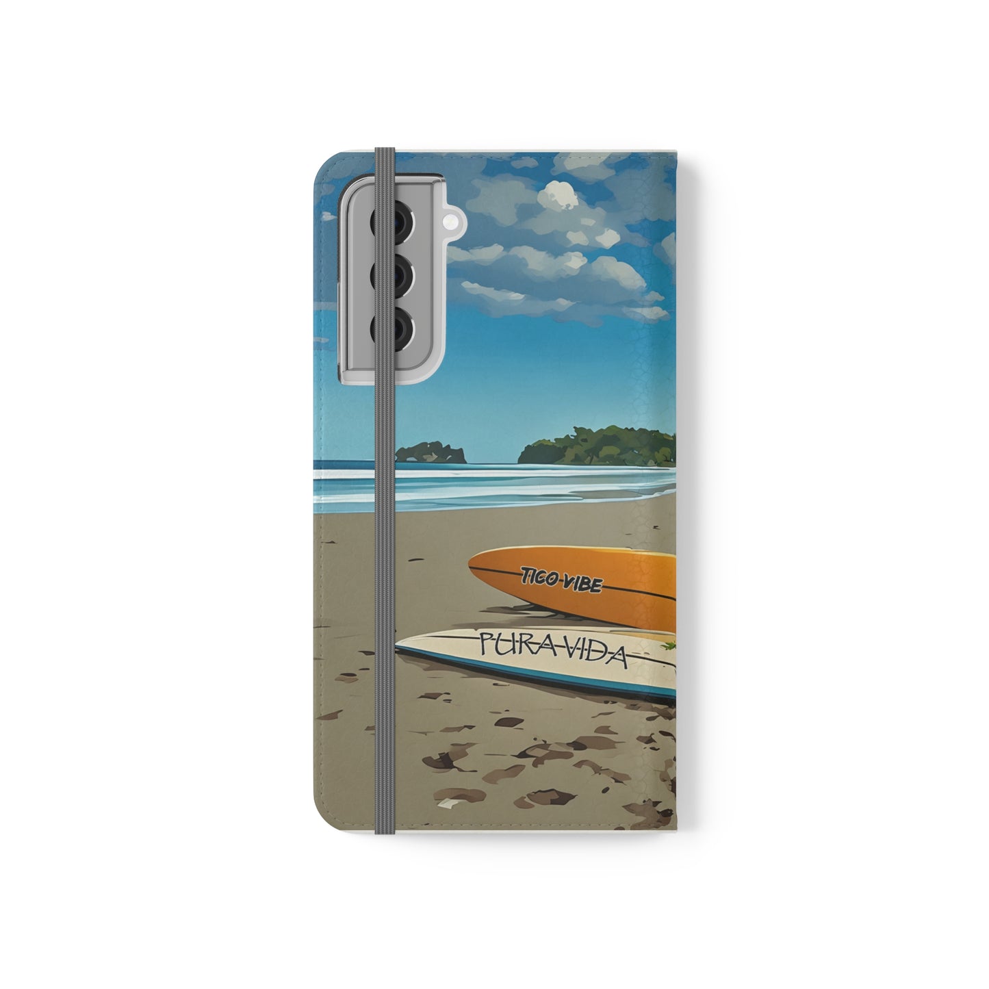 "Paradise is calling" Phone wallet Flip Case