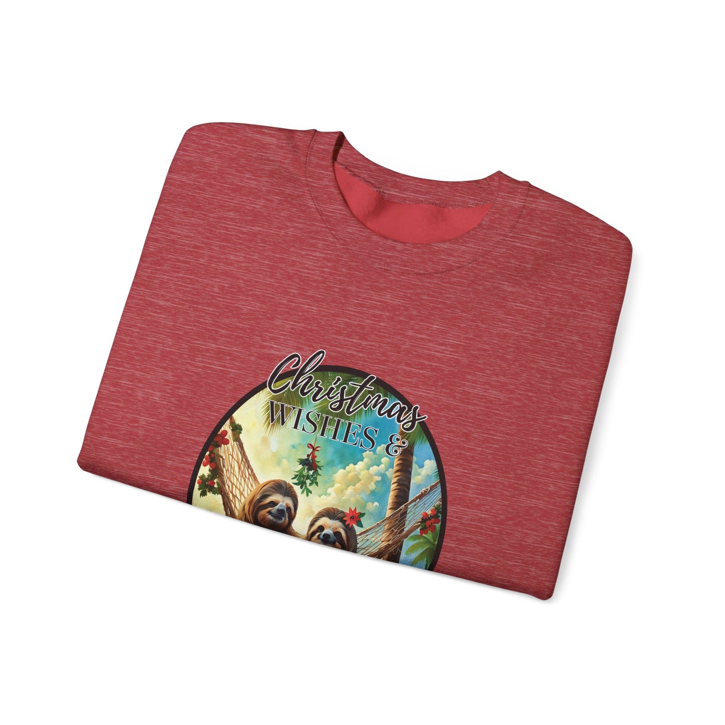 "Sloth-y Kisses"Unisex Heavy Blend™ Crewneck Sweatshirt
