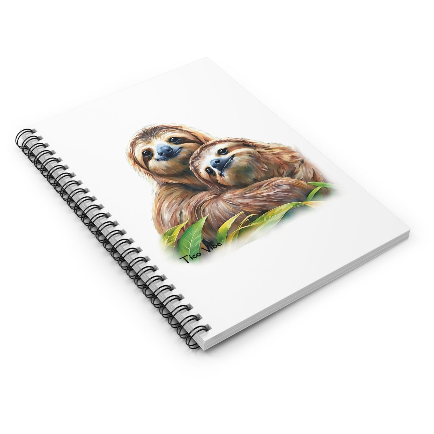 Sloth Love Ticovibe Spiral Notebook - Ruled Line