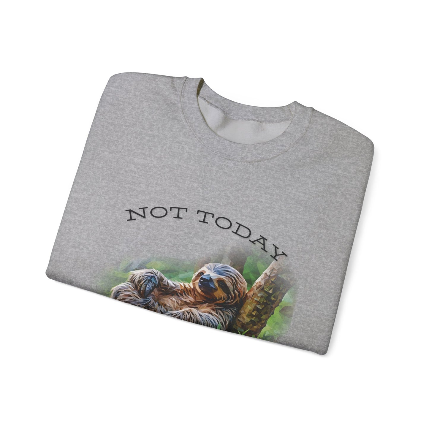 "Not Today" Unisex Cozy Crewneck Sweatshirt