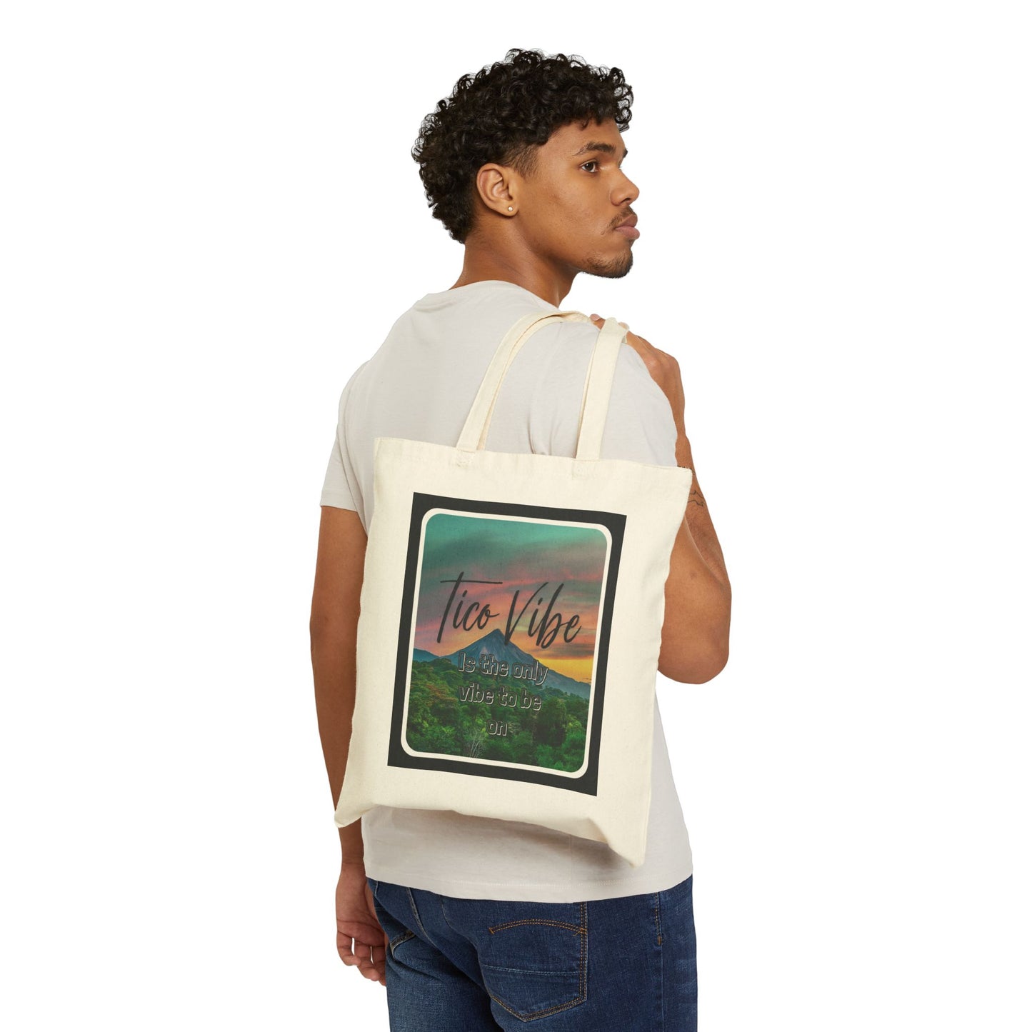 "Tico Vibe" Cotton Canvas Tote Bag