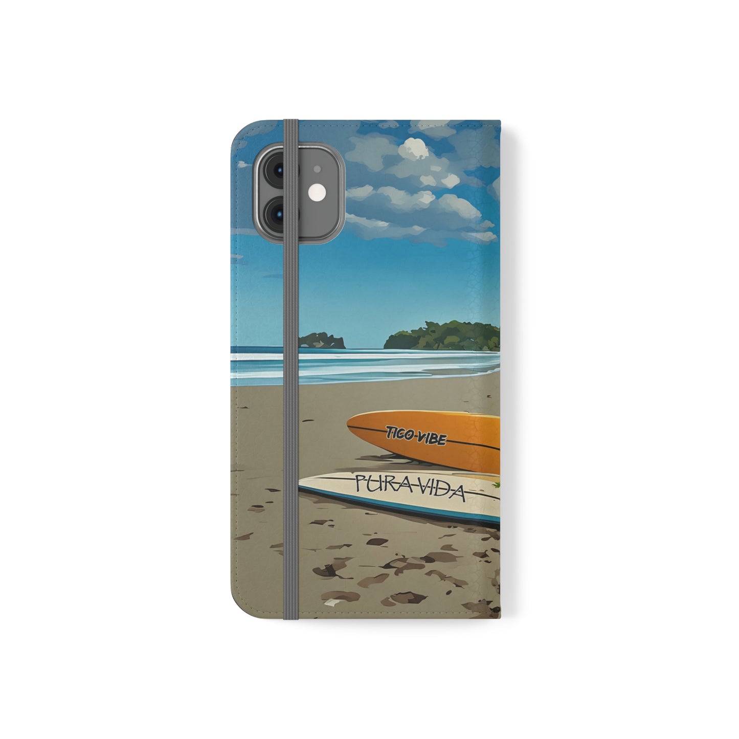 "Paradise is calling" Phone wallet Flip Case