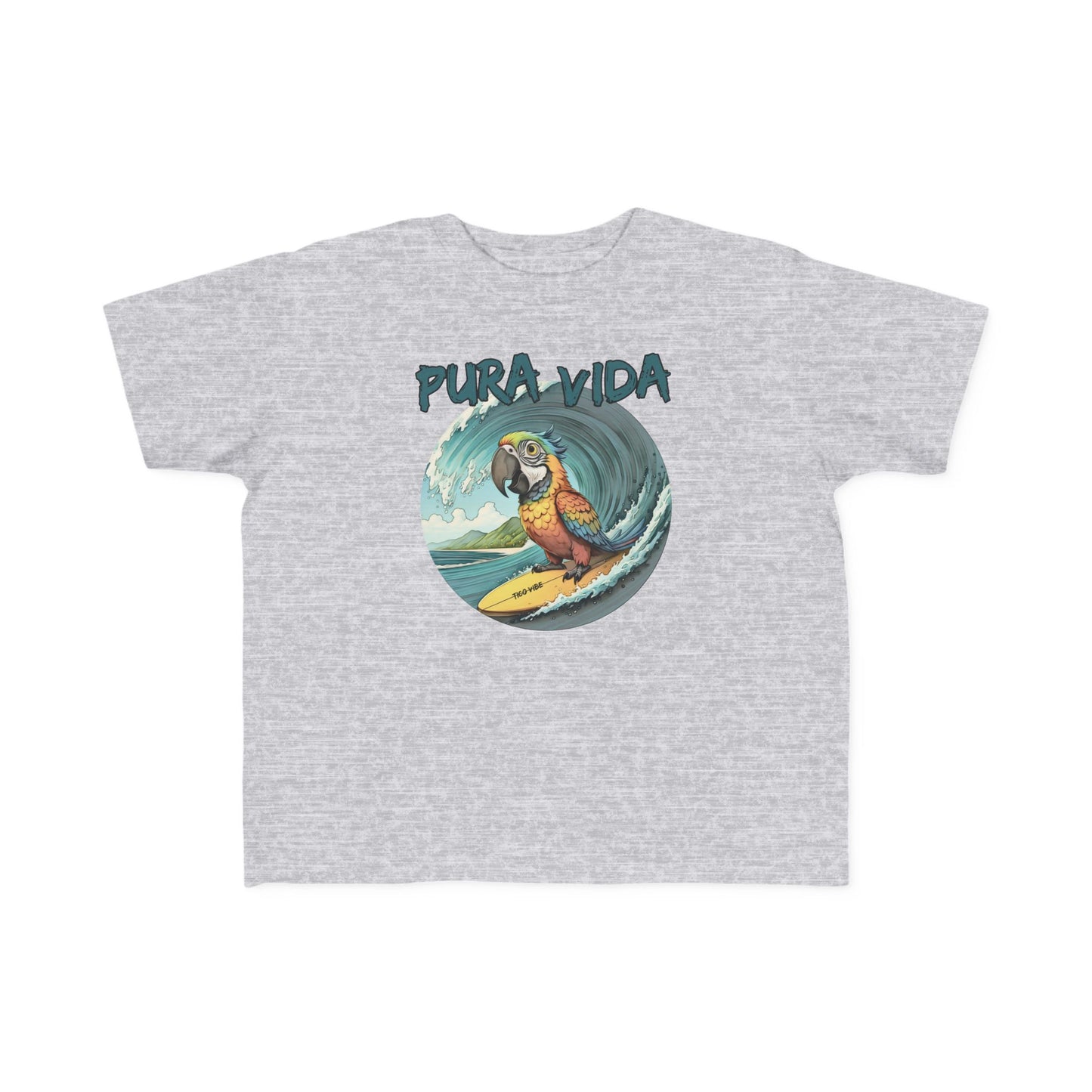Pura Vida Surfing Macaw Toddler's Fine Jersey Tee