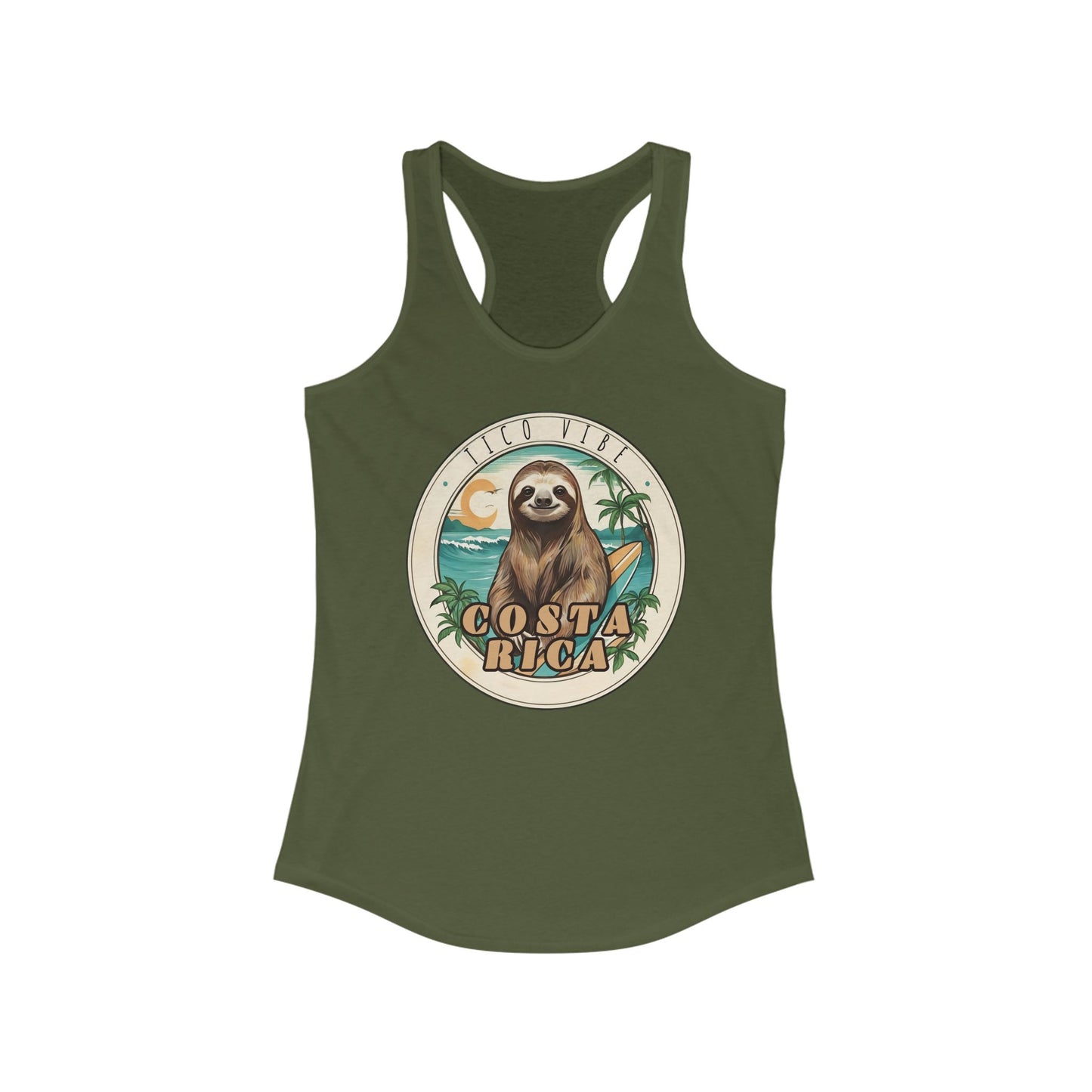 Tico Vibe Costa Rica Women's Racerback Tank