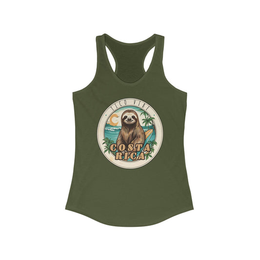 Tico Vibe Costa Rica Women's Racerback Tank