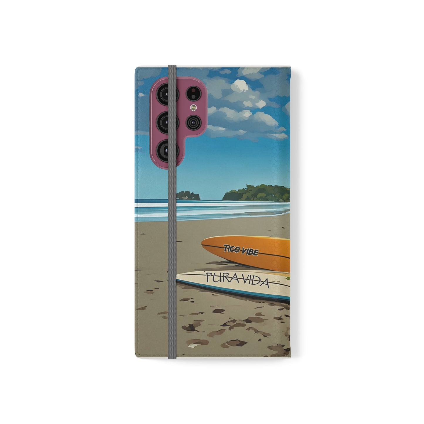 "Paradise is calling" Phone wallet Flip Case