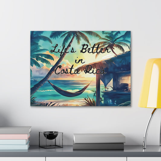 "Lifes Better in CR" Canvas Gallery Wraps