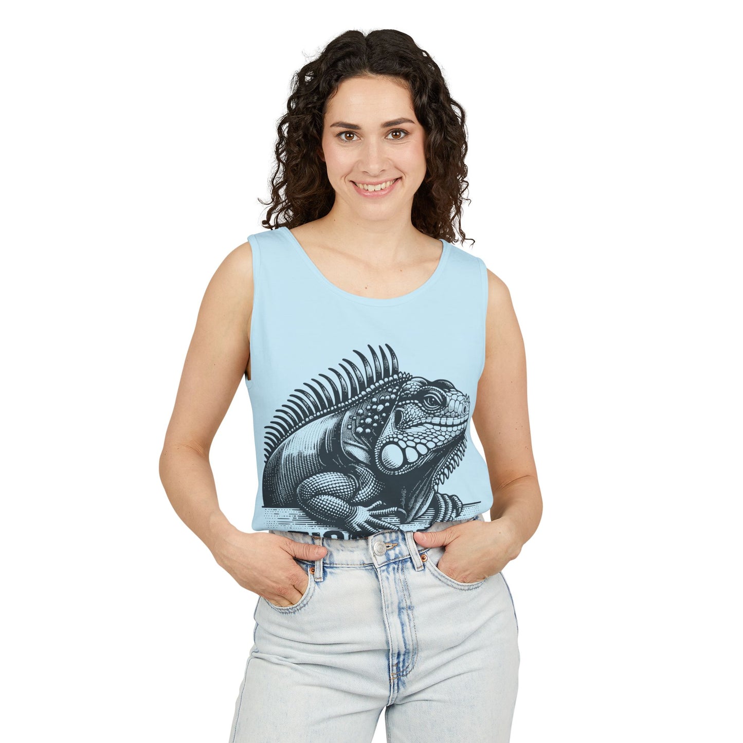 "Tico Vibe Iguana" Unisex Garment-Dyed Tank Top