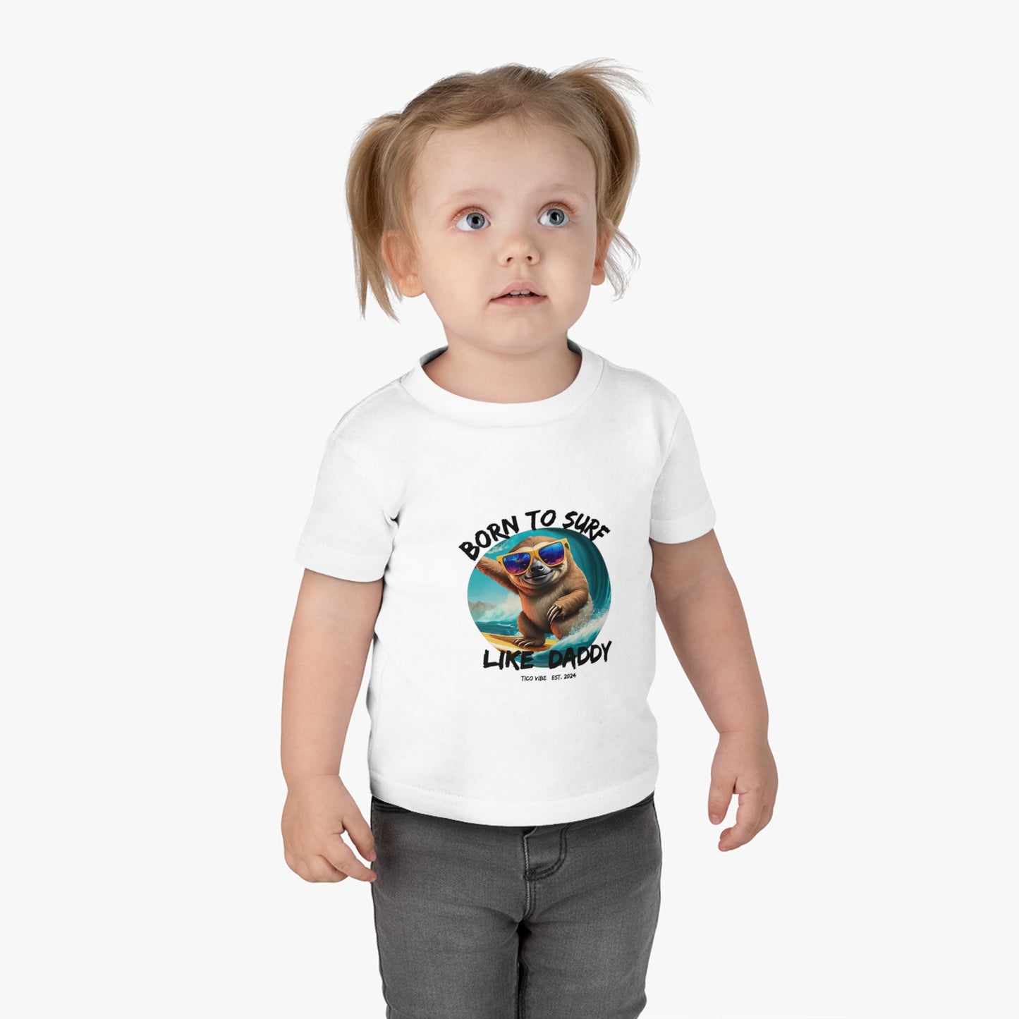 Surf Like Daddy – Infant Cotton Jersey Tee