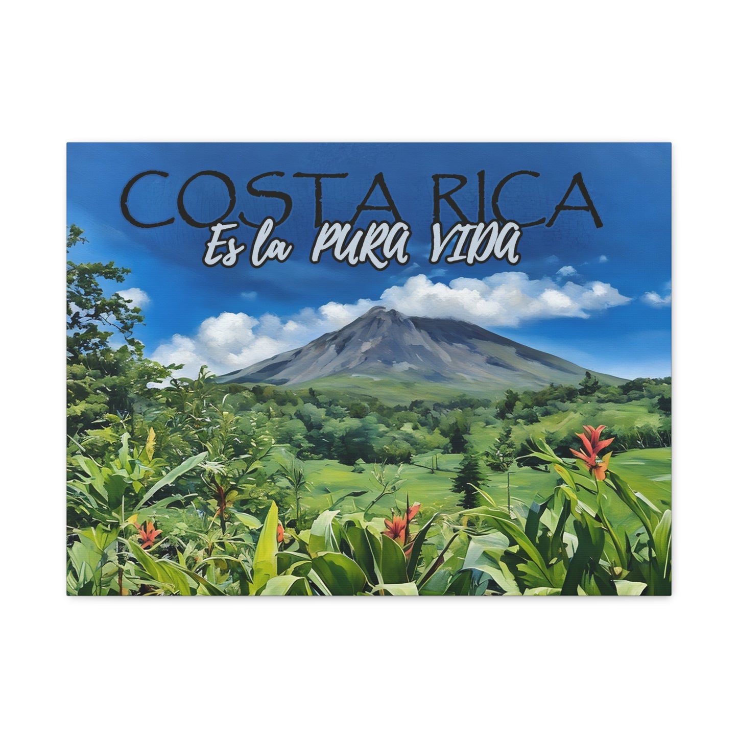 "Costa Rica es la Pura Vida" Canvas Gallery Wraps