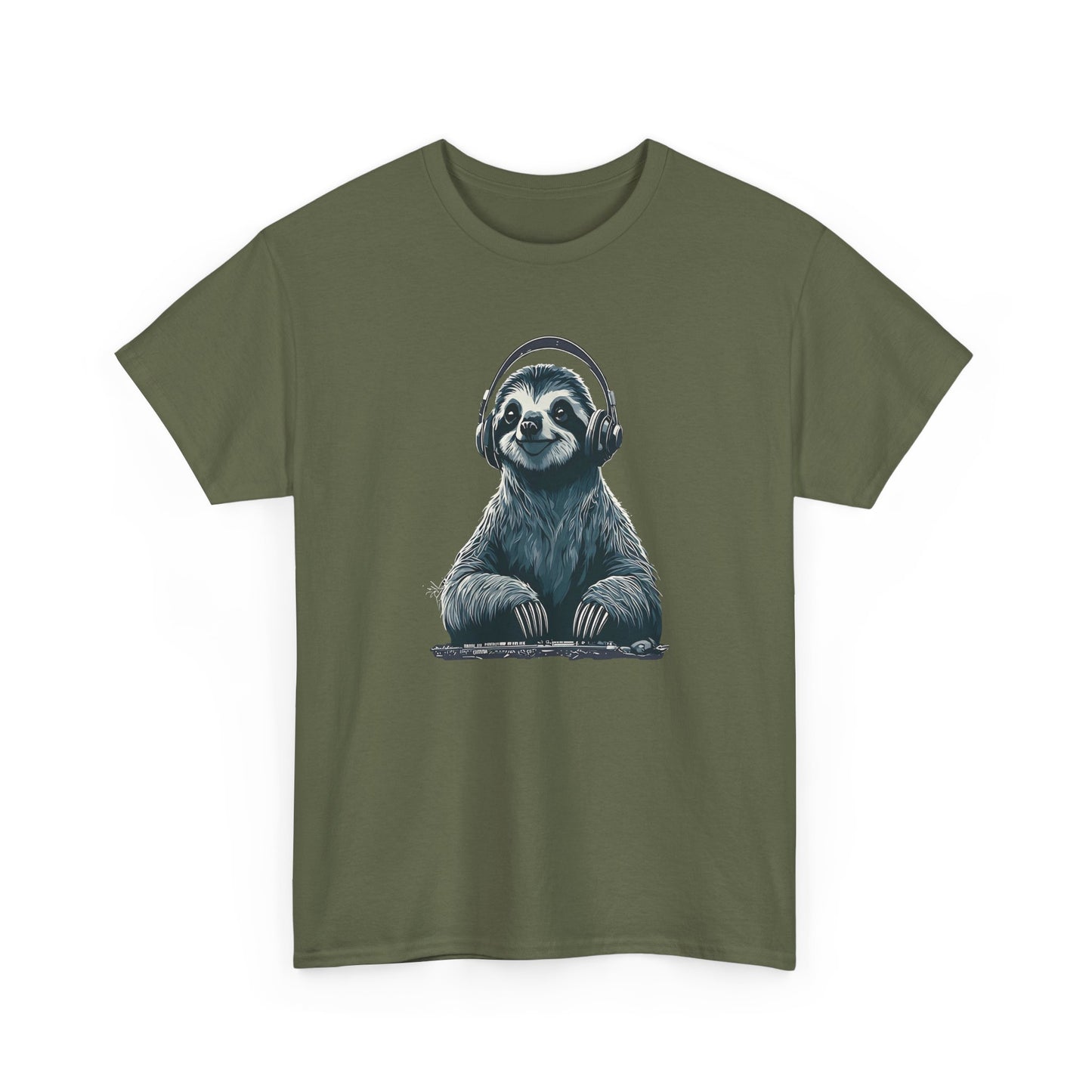DJ Sloth Vibes – Unisex Heavy Cotton Tee