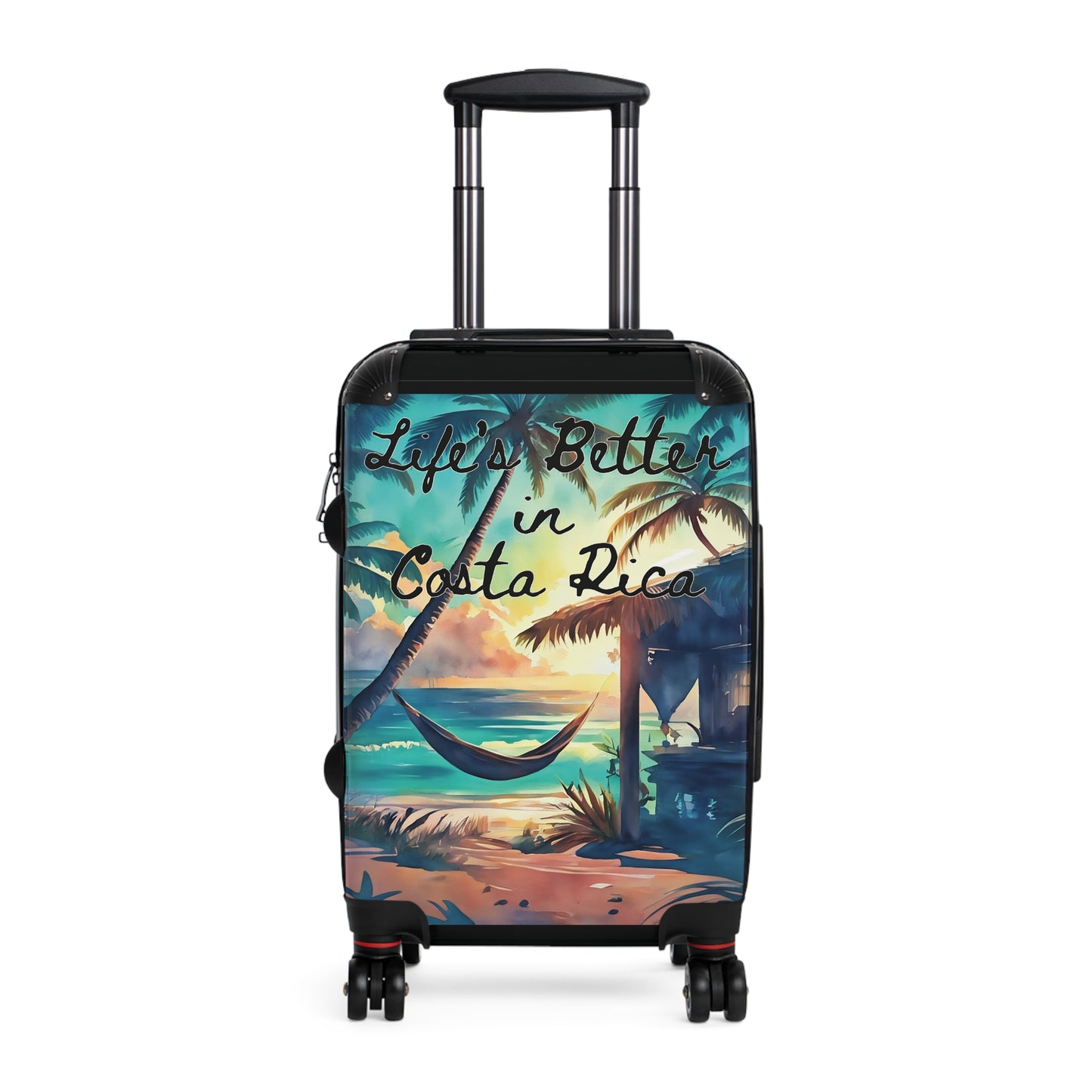 "Life is Better in Costa Rica" Travel Suitcase – Durable & Stylish Luggage