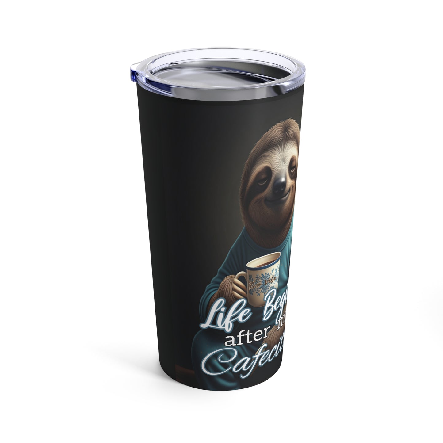 "Life Begins After My Cafecito" 20oz Insulated Tumbler