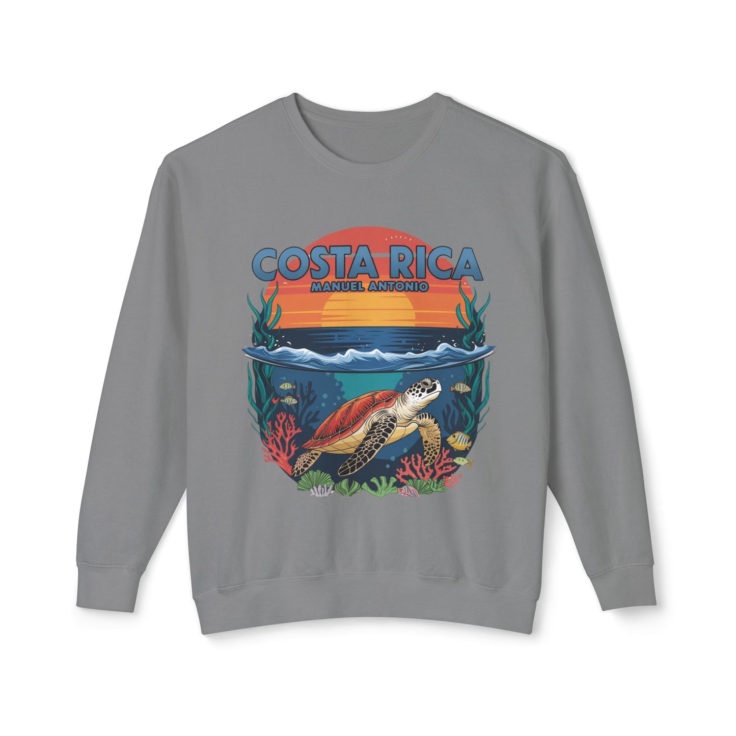 Manuel Antonio Unisex Lightweight Crewneck Sweatshirt – Costa Rica Inspired Comfort