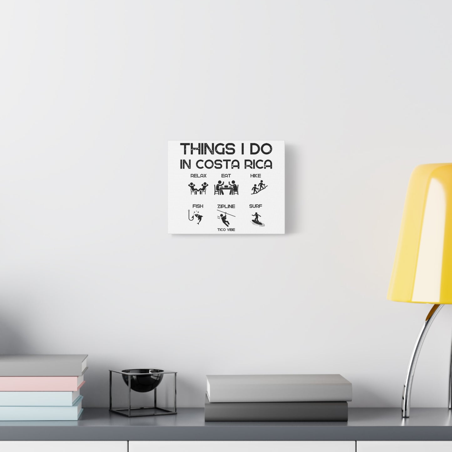 "Things I Do in Costa Rica" Matte Canvas, Stretched, 1.25"