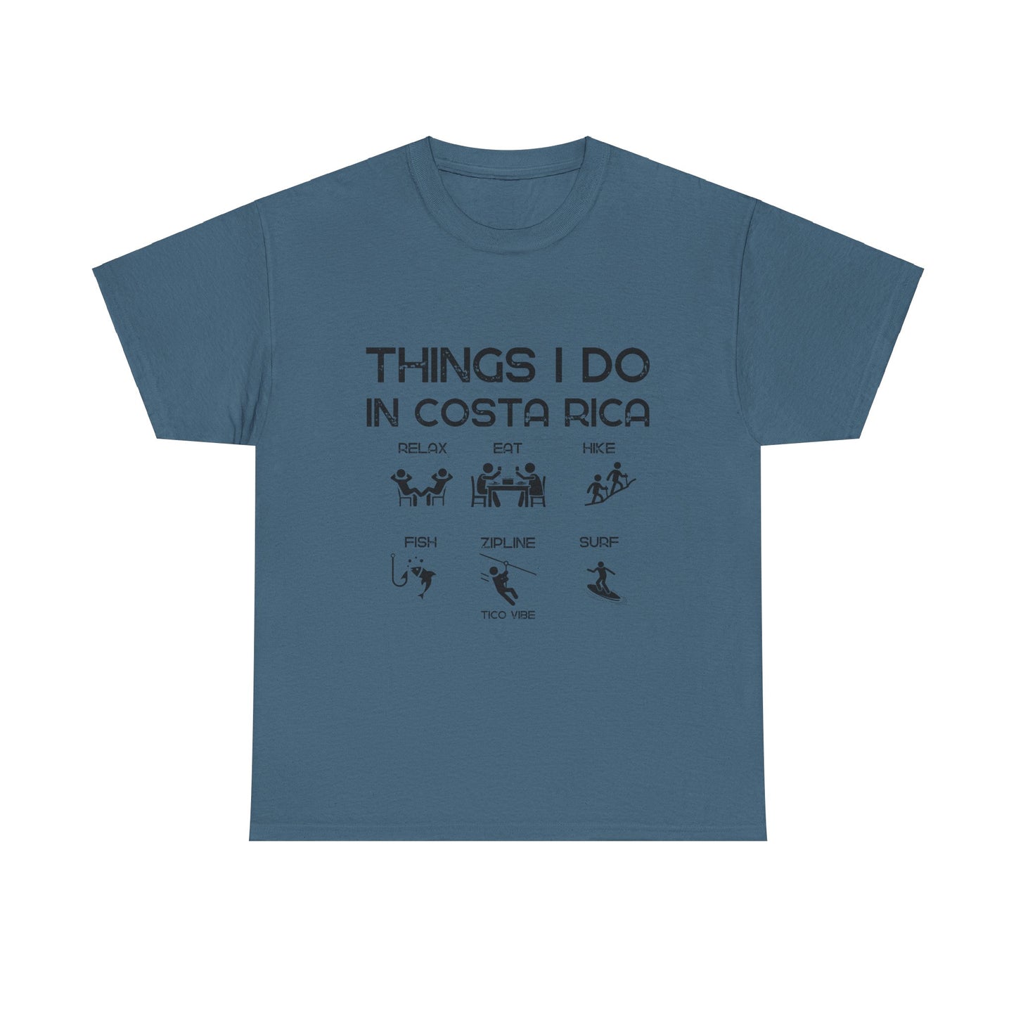 "Things I do in Costa Rica" Unisex Heavy Cotton Tee