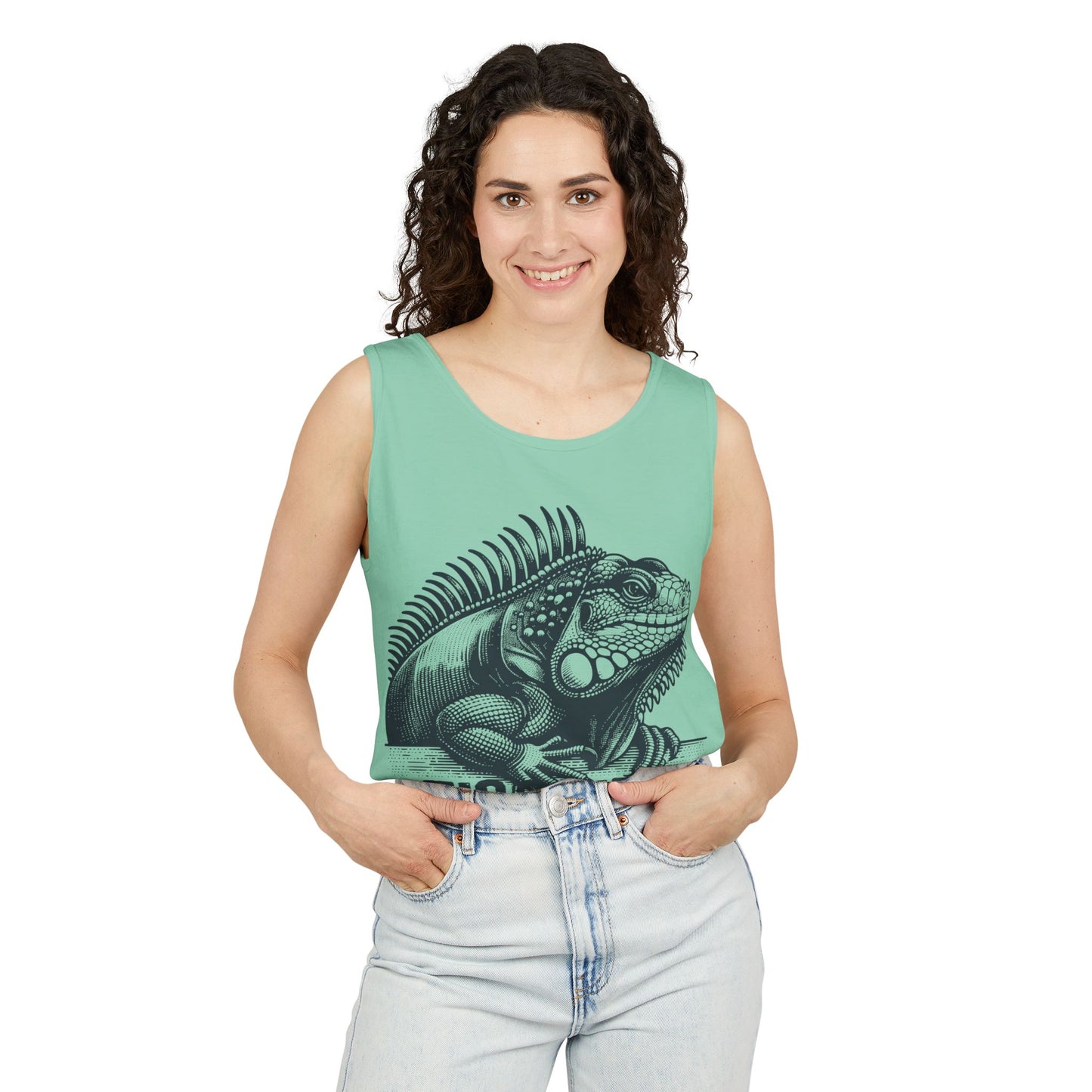 "Tico Vibe Iguana" Unisex Garment-Dyed Tank Top