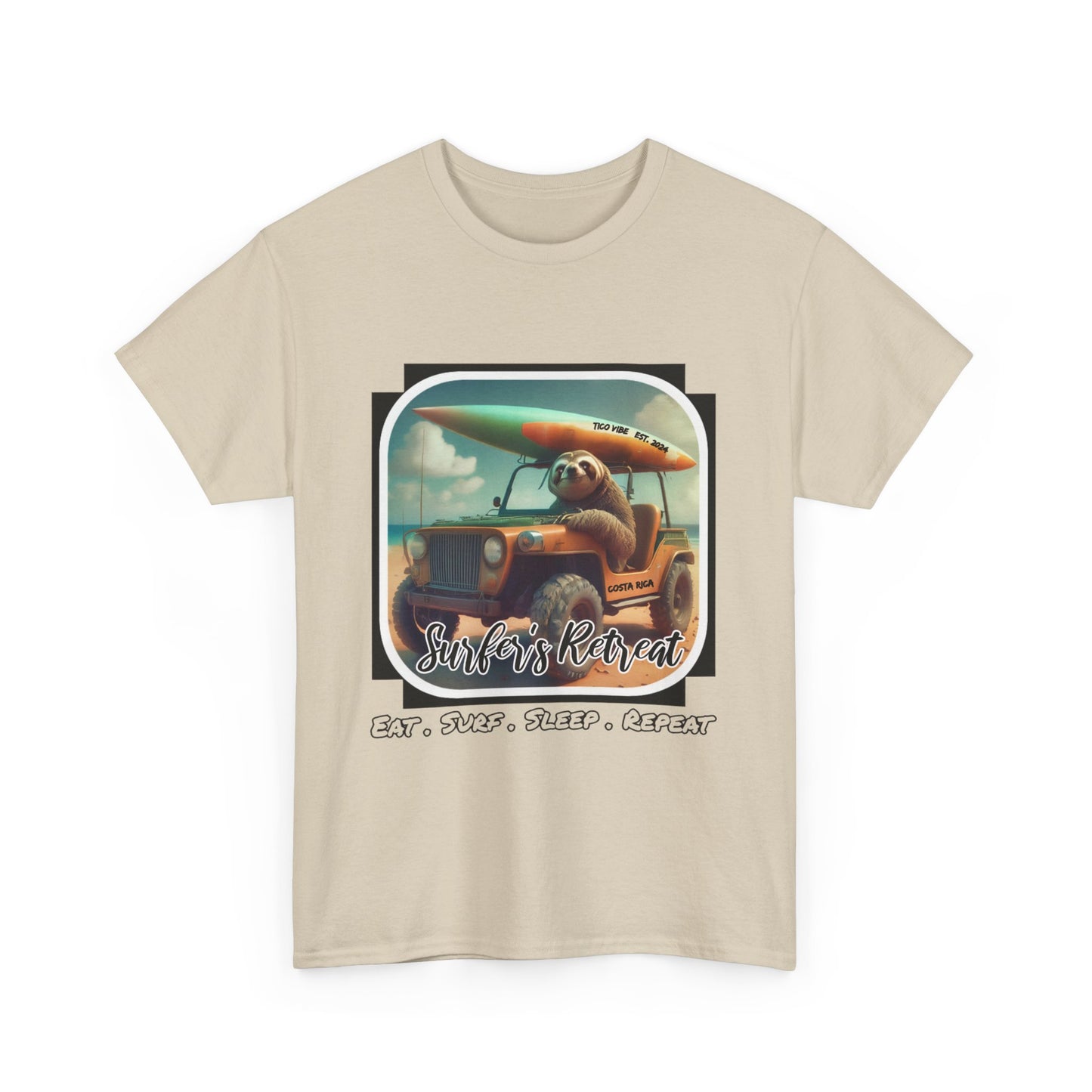 "Surfers Retreat" Unisex Heavy Cotton Tee