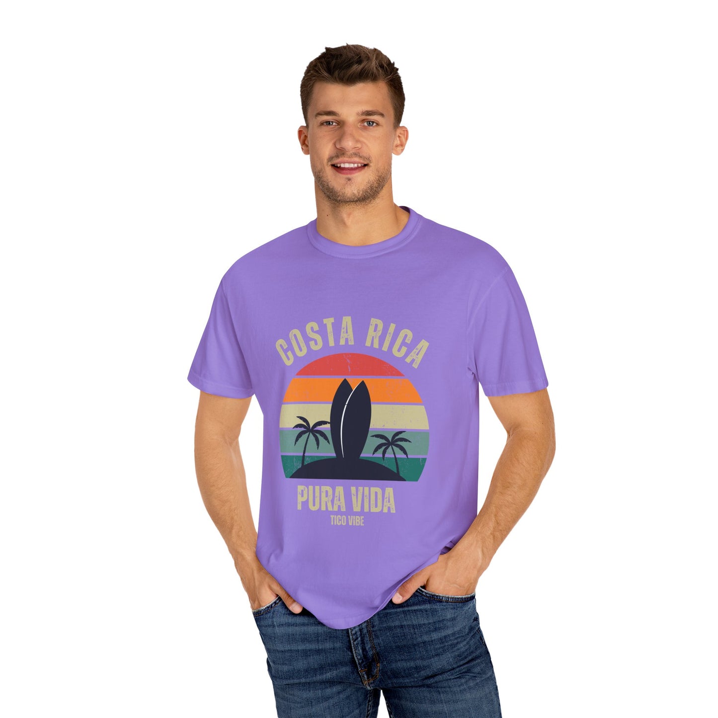 "Costa Rica PV" Unisex Garment-Dyed T-shirt