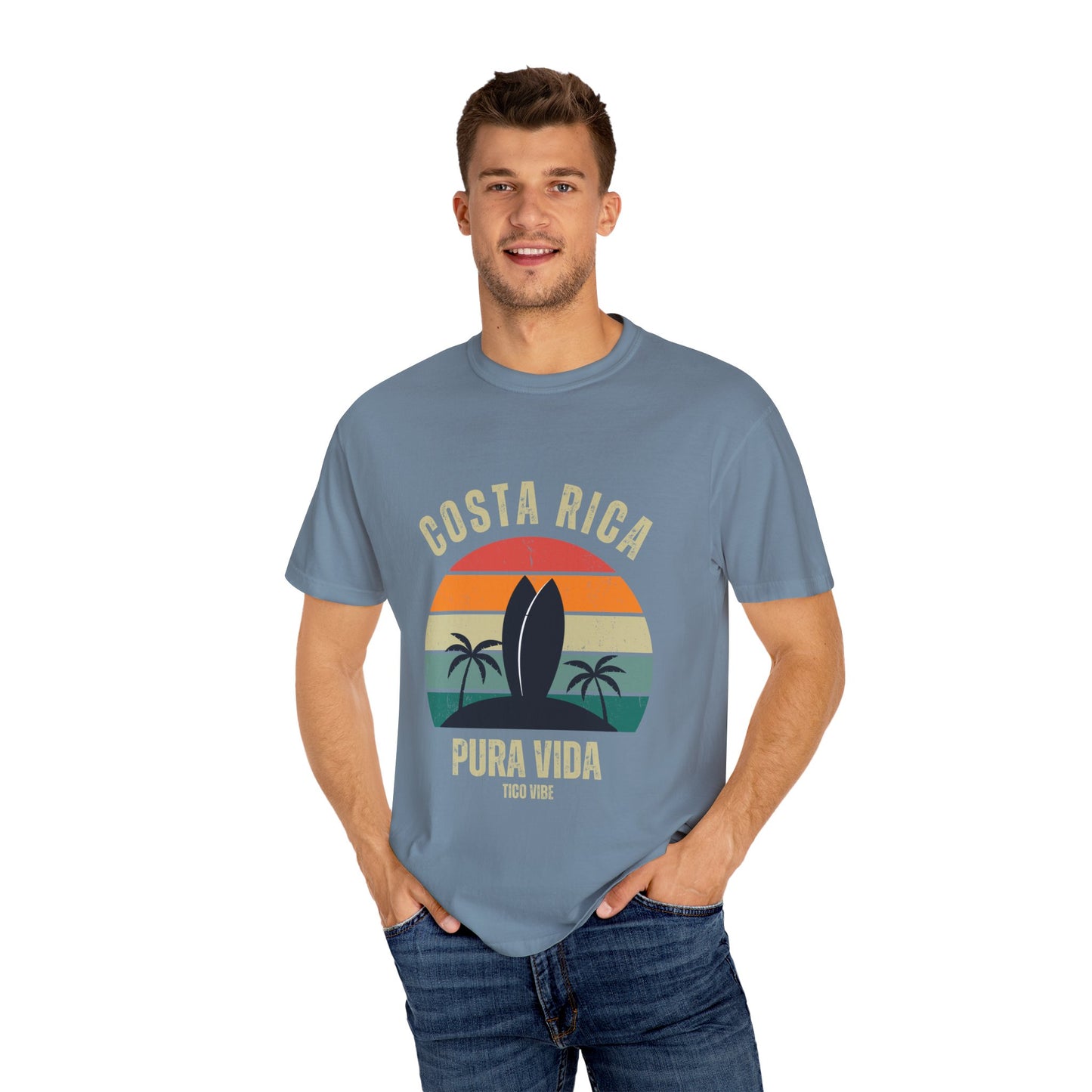 "Costa Rica PV" Unisex Garment-Dyed T-shirt