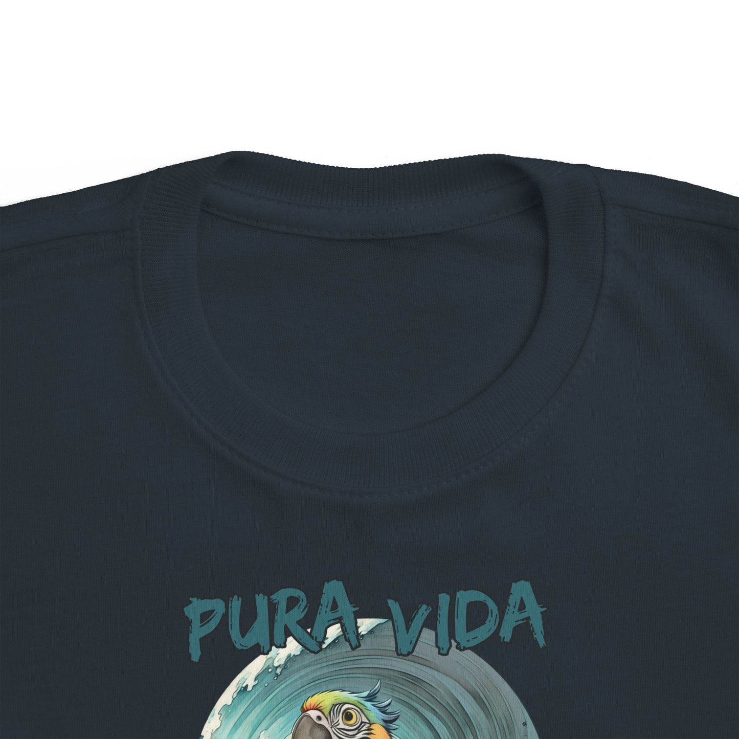Pura Vida Surfing Macaw Toddler's Fine Jersey Tee