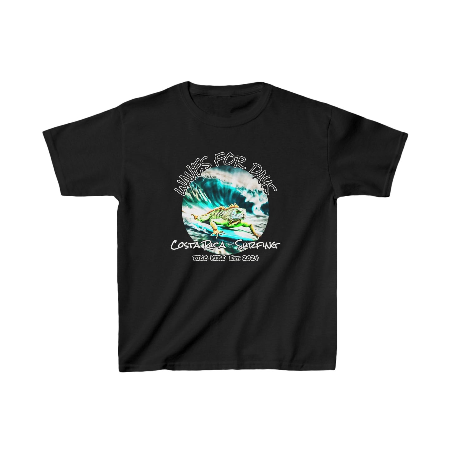 "Waves for days" Kids Heavy Cotton™ Tee