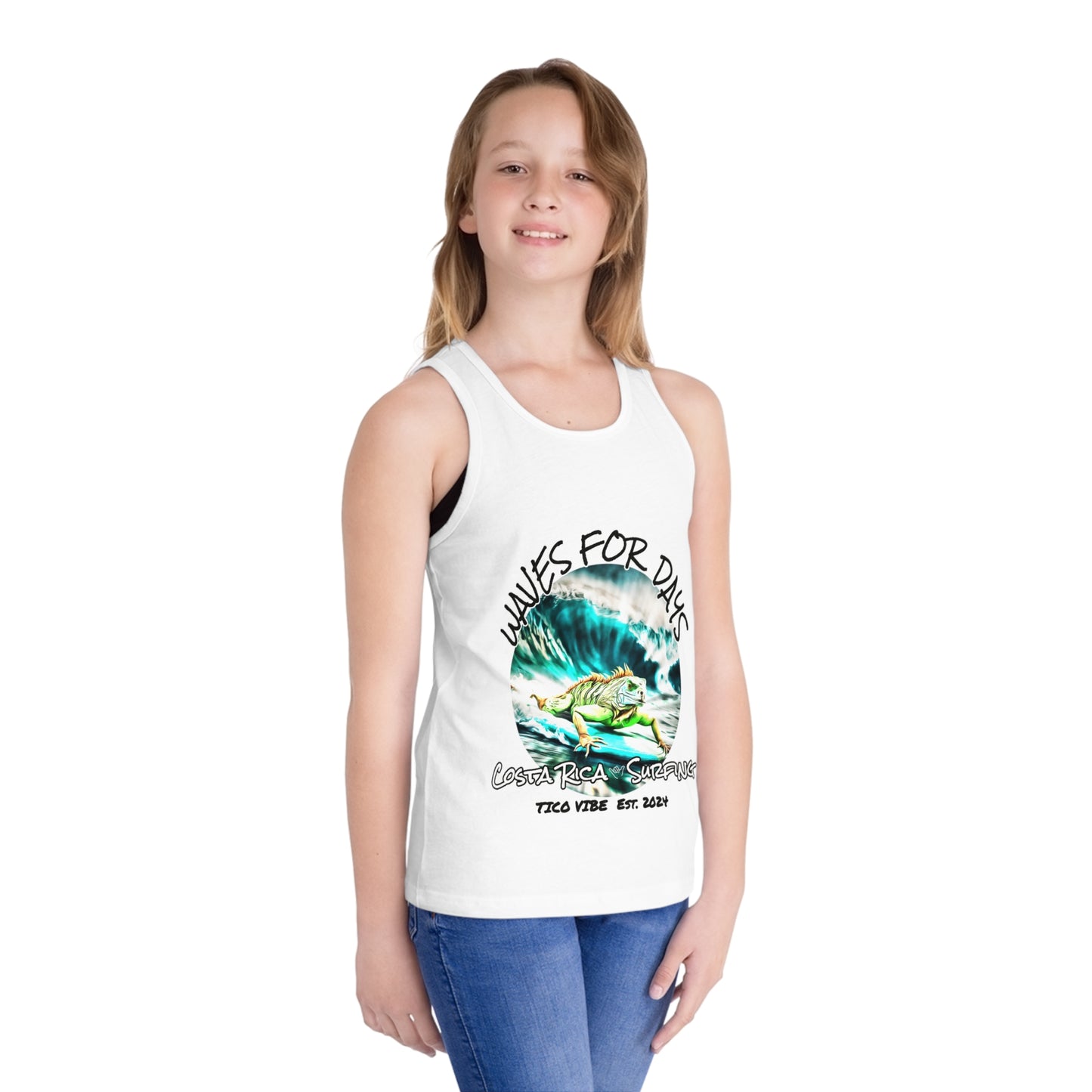 "Waves for days" Kid's Jersey Tank Top