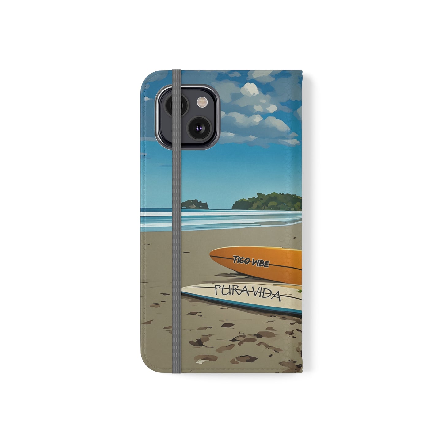 "Paradise is calling" Phone wallet Flip Case