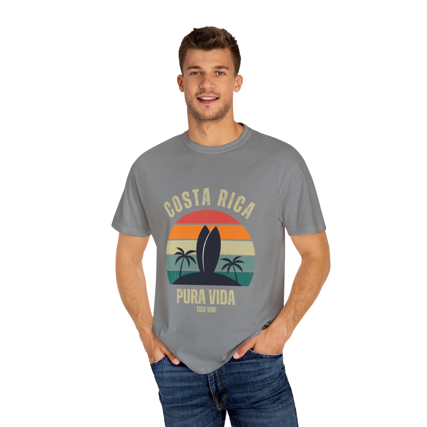 "Costa Rica PV" Unisex Garment-Dyed T-shirt