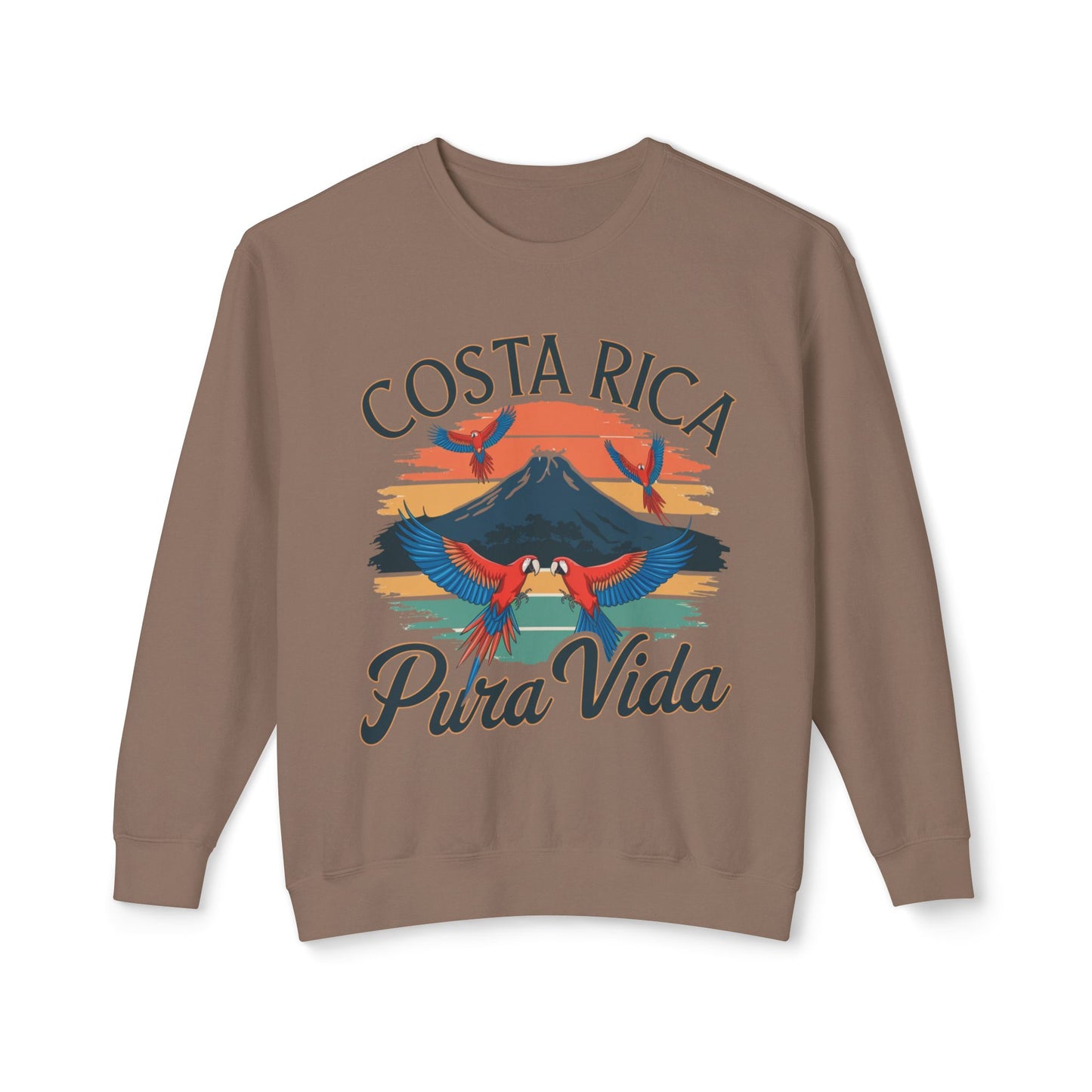 "Costa Rica Pura Vida" Unisex Lightweight Crewneck Sweatshirt