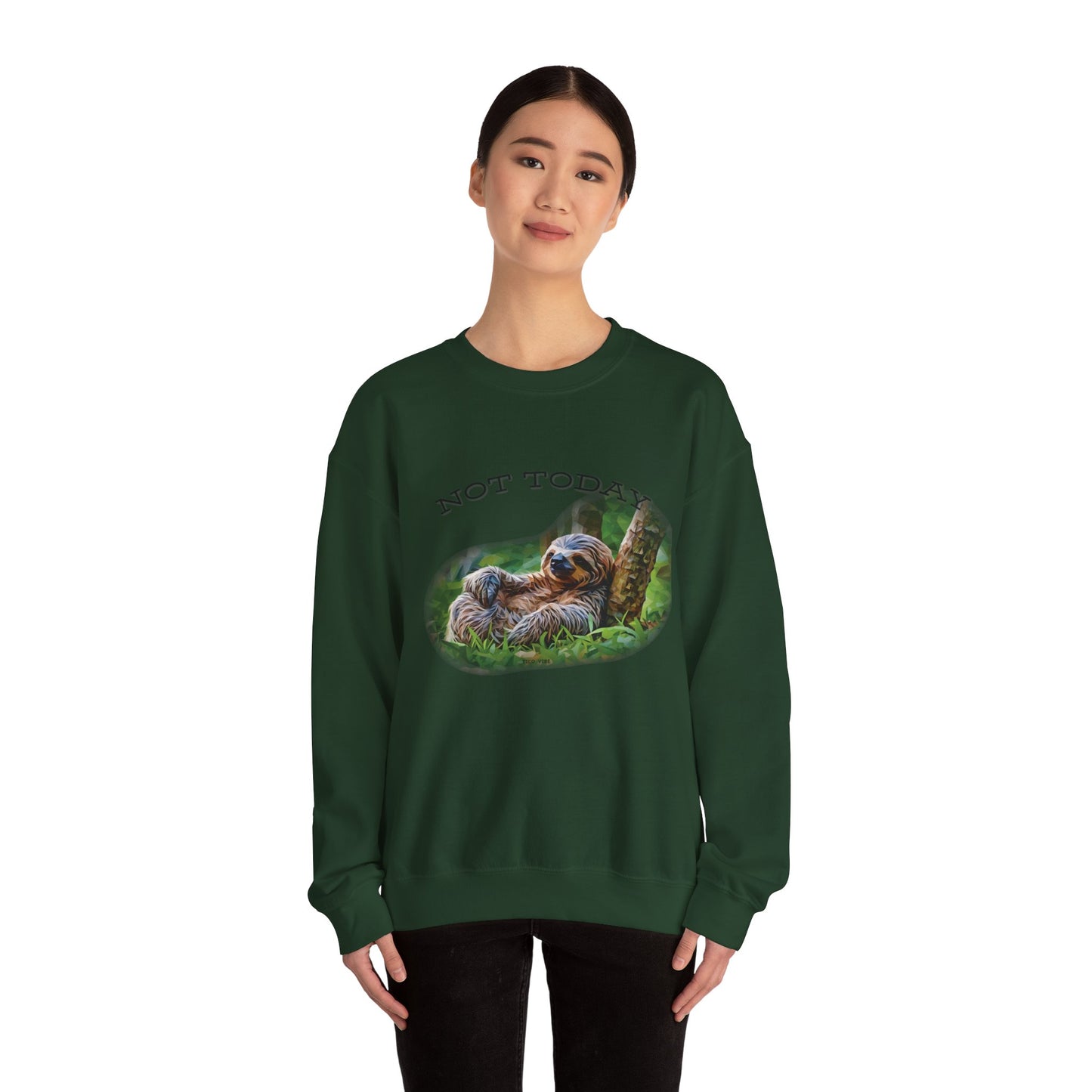 "Not Today" Unisex Cozy Crewneck Sweatshirt