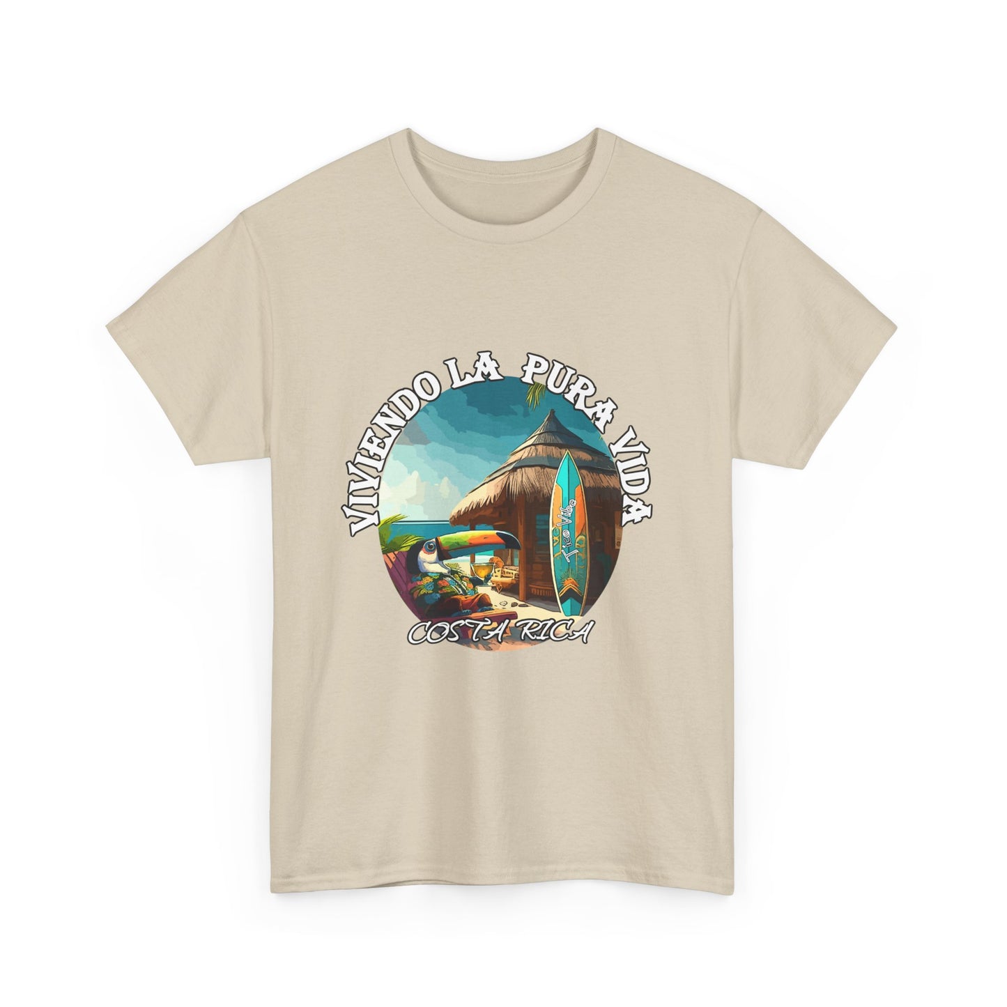 "Viviendo la Pura Vida" Unisex Heavy Cotton Tee