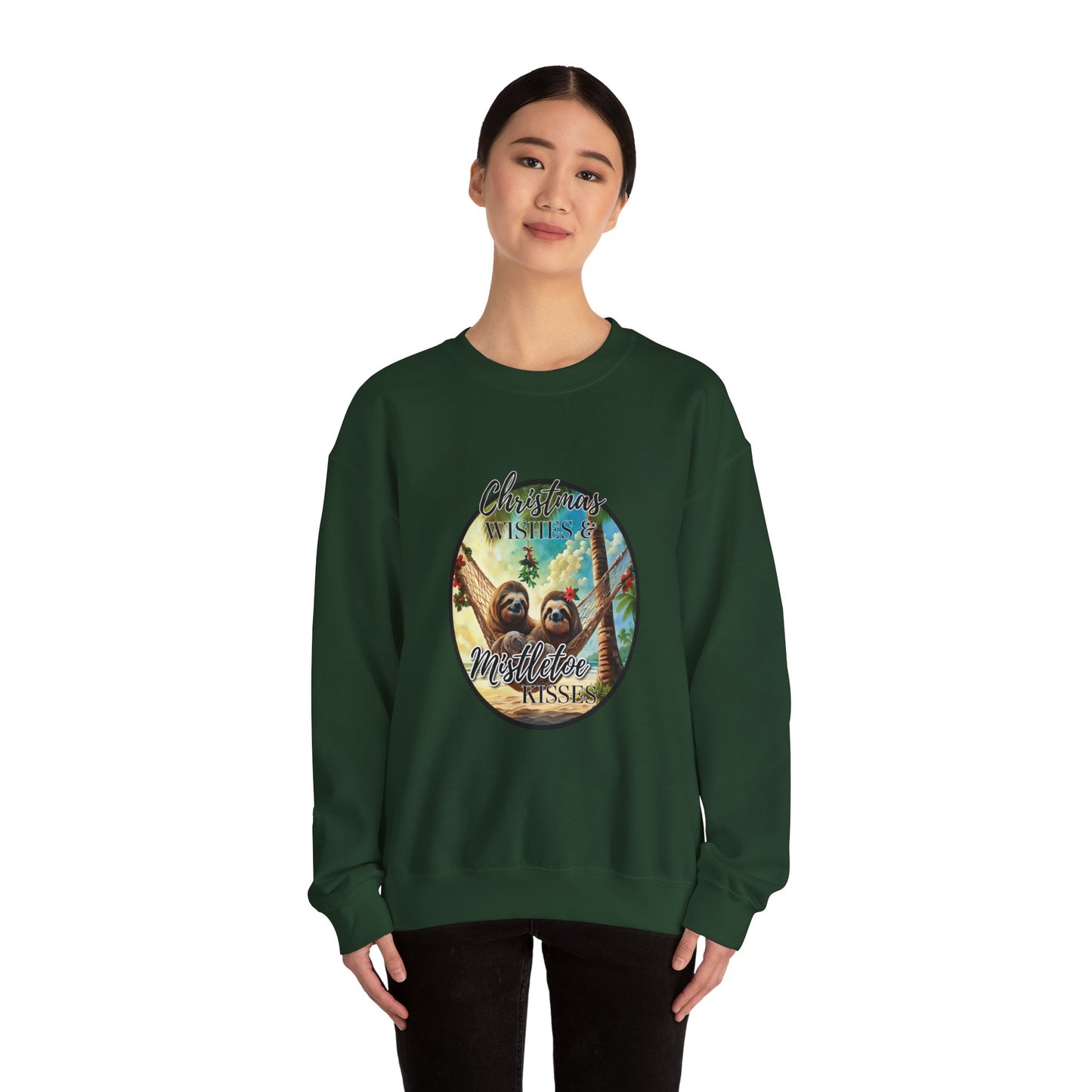 "Sloth-y Kisses"Unisex Heavy Blend™ Crewneck Sweatshirt