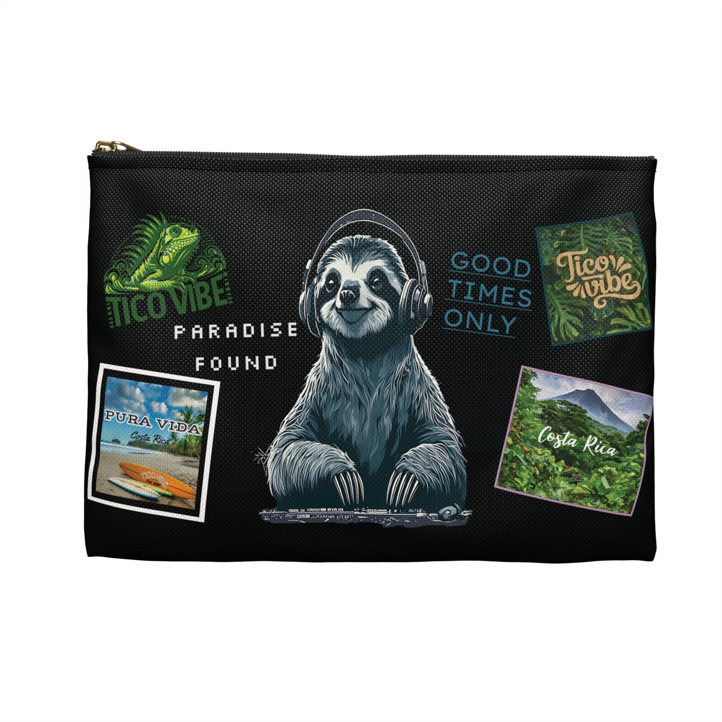 DJ Sloth Accessory Pouch