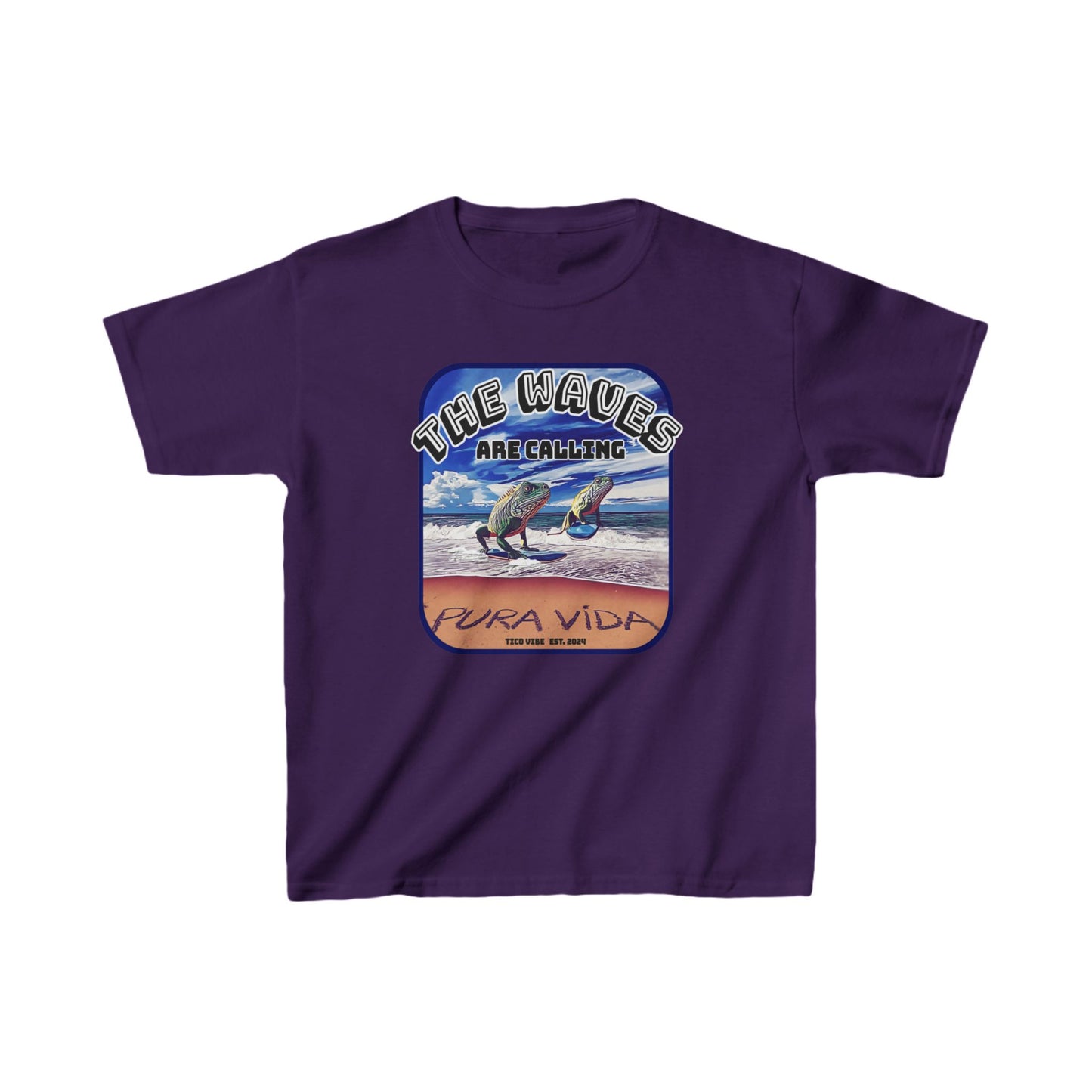 "The waves are calling" Kids Heavy Cotton™ Tee