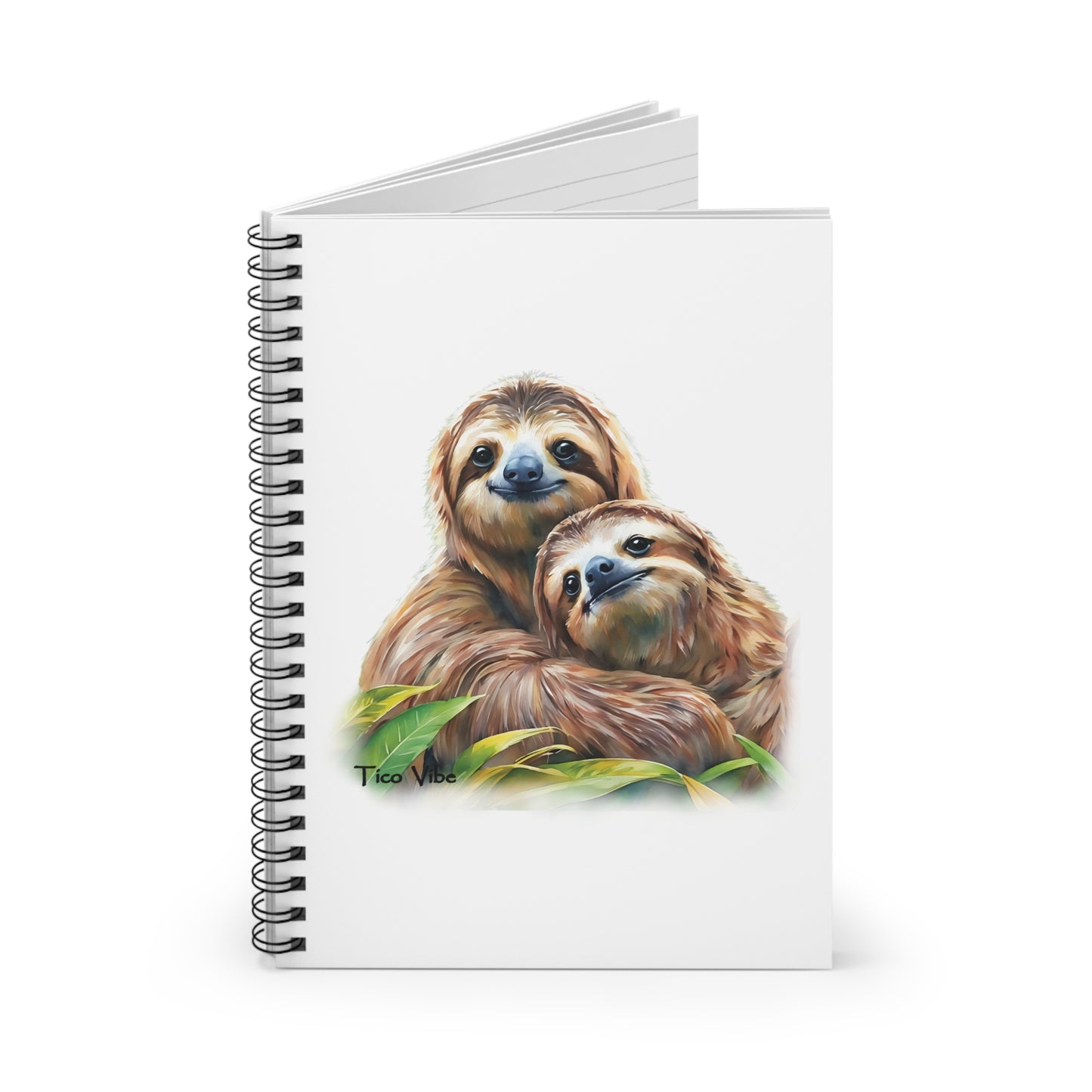 Sloth Love Ticovibe Spiral Notebook - Ruled Line