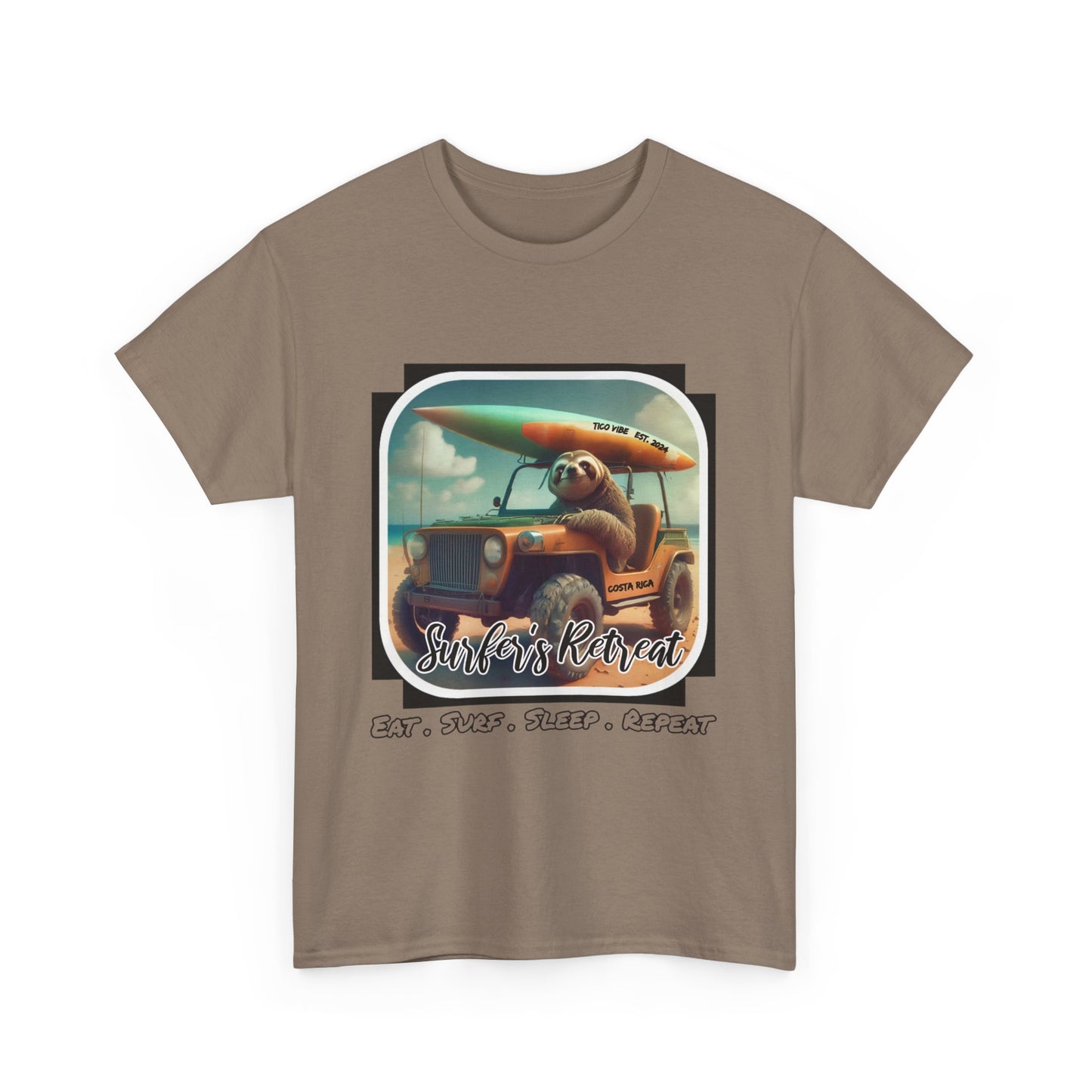 "Surfers Retreat" Unisex Heavy Cotton Tee