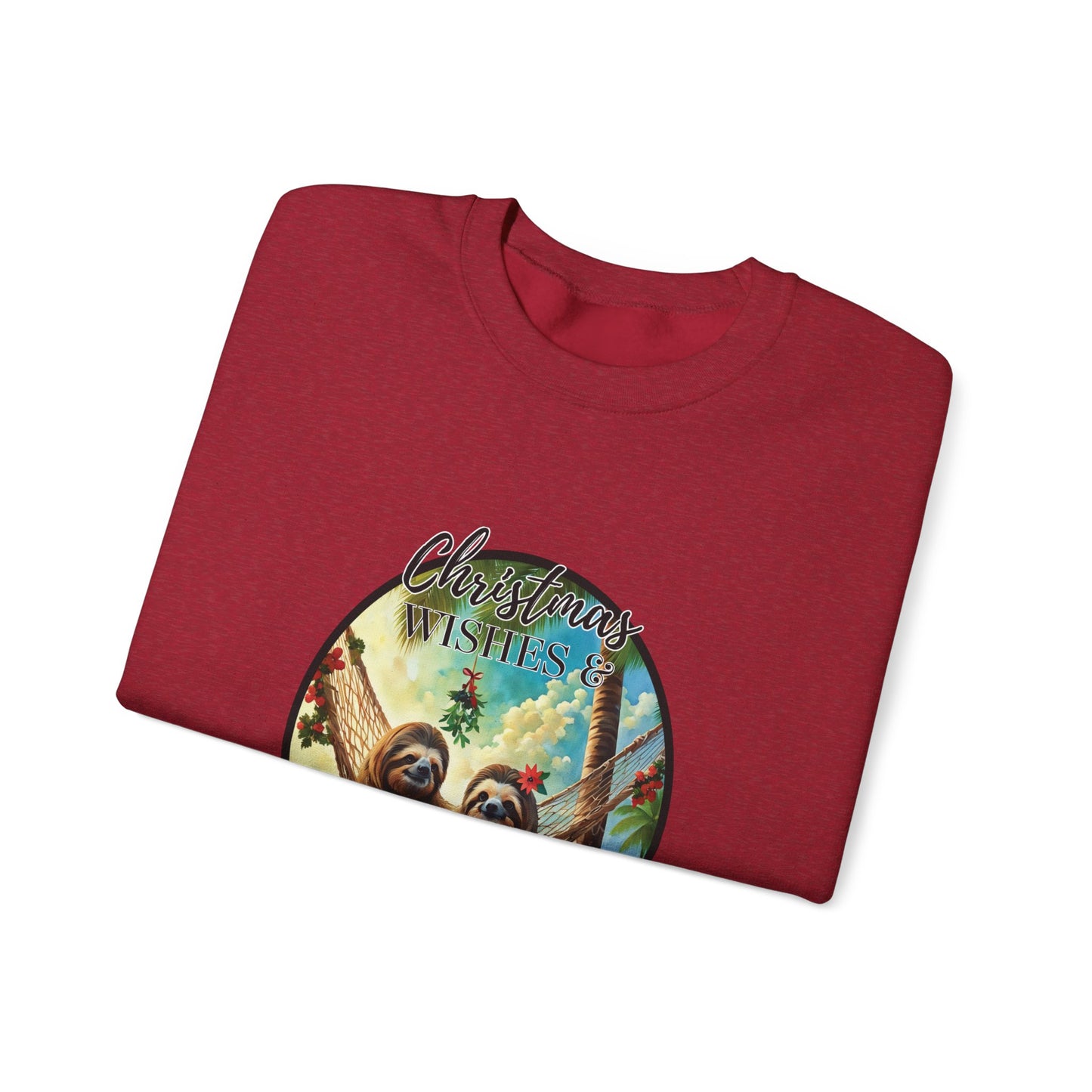 "Sloth-y Kisses"Unisex Heavy Blend™ Crewneck Sweatshirt