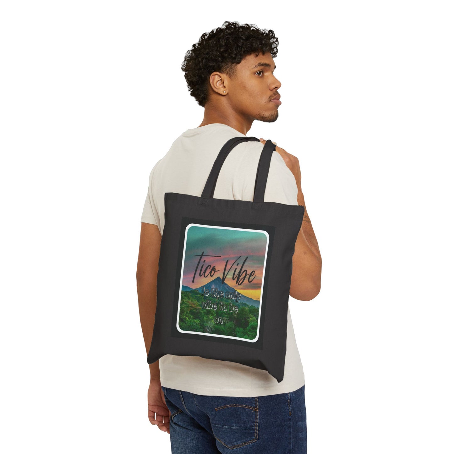 "Tico Vibe" Cotton Canvas Tote Bag