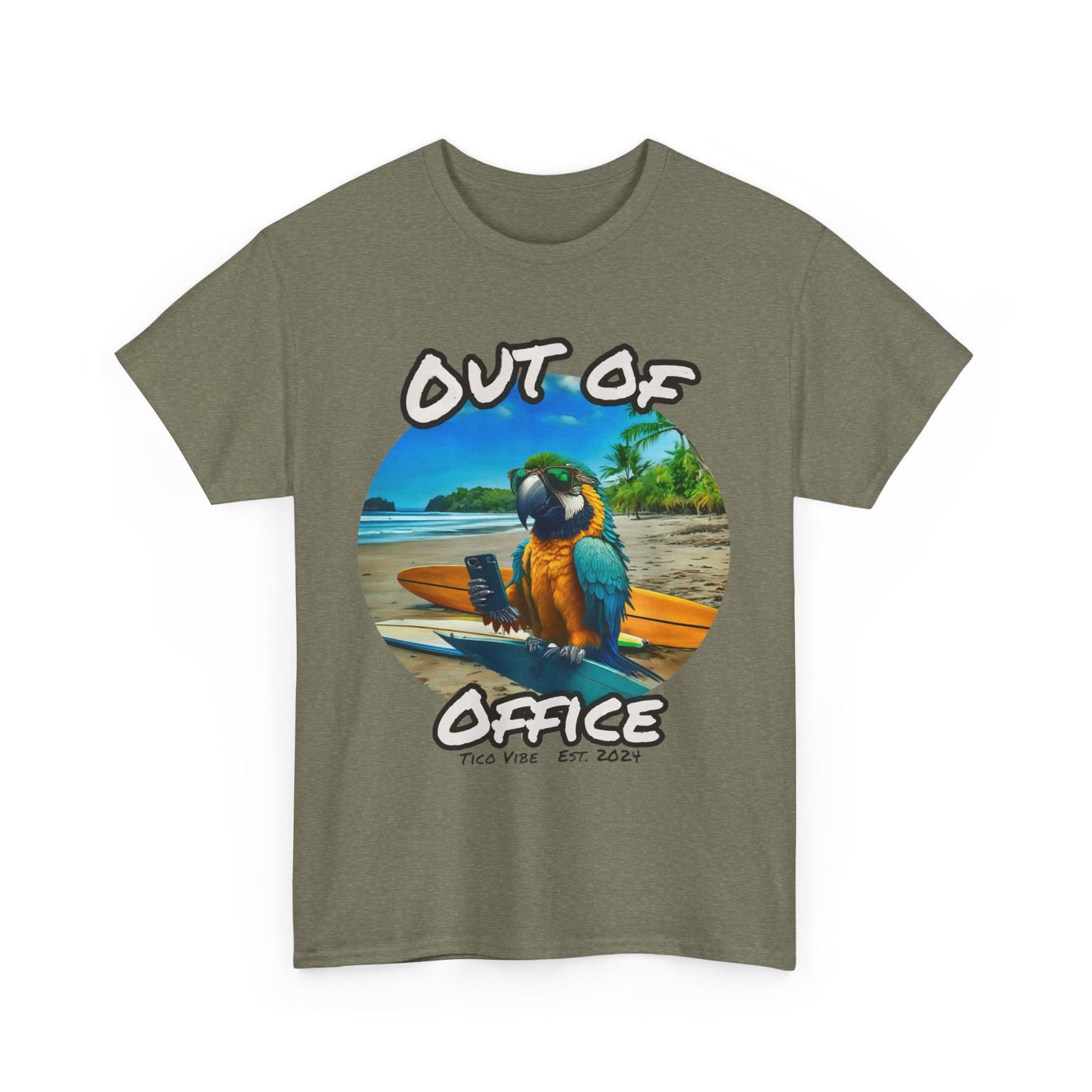 Out of Office Vibes – Unisex Heavy Cotton Tee