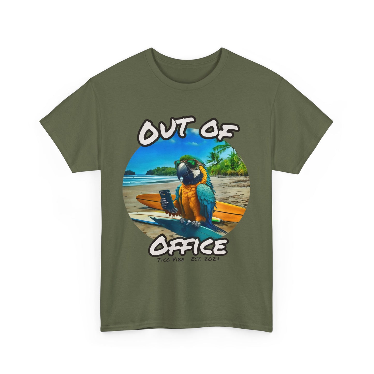 Out of Office Vibes – Unisex Heavy Cotton Tee