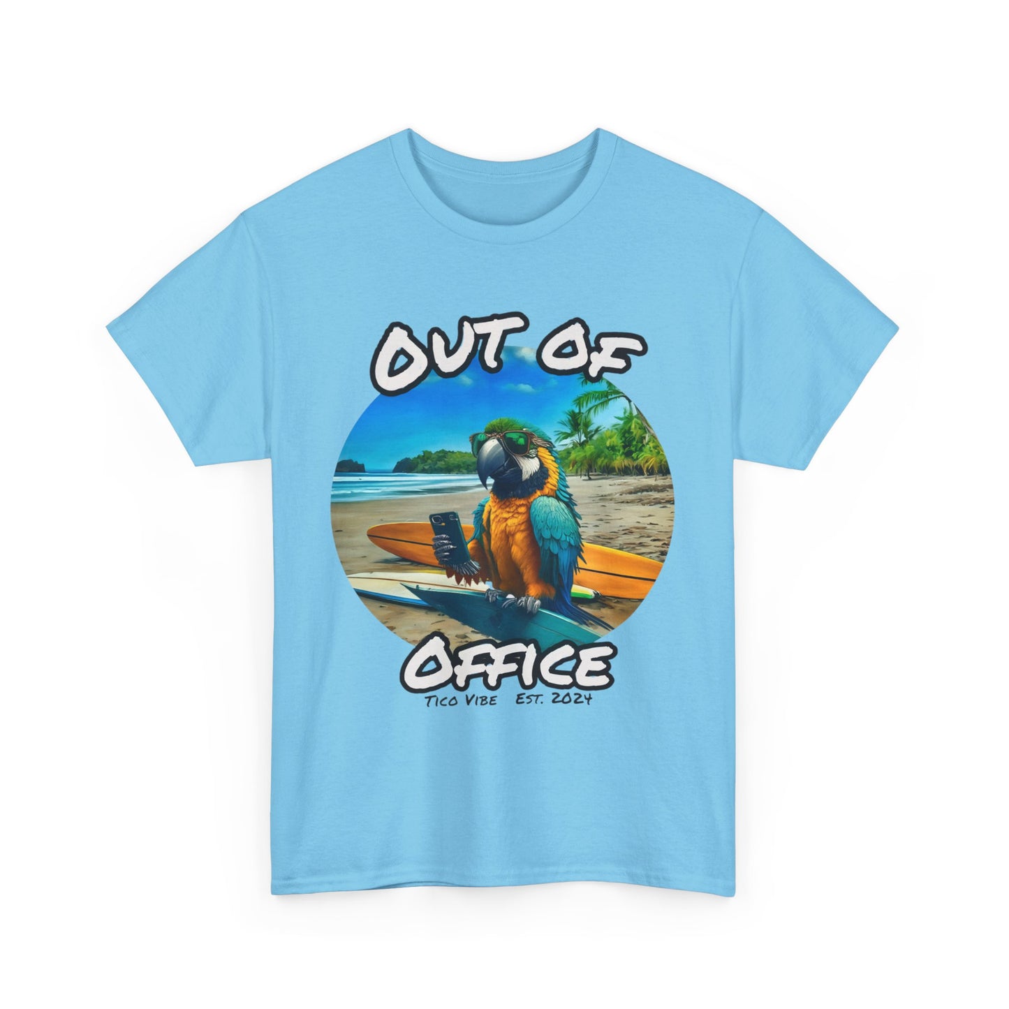 Out of Office Vibes – Unisex Heavy Cotton Tee